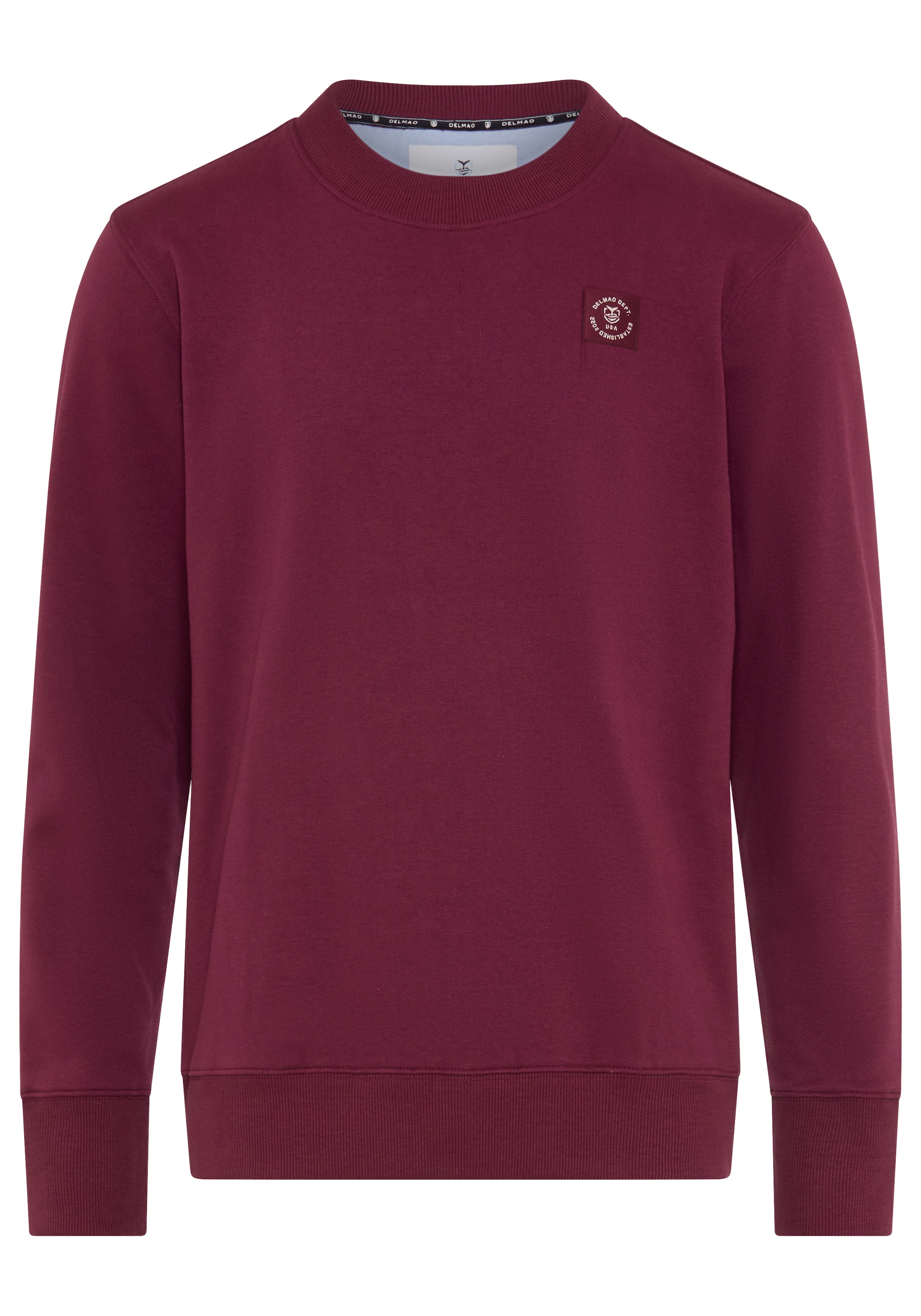 DELMAO Sweatshirt »- Der Delmao Klassiker«, mit Rundhalsausschnitt, Langarm, aus Baumwolle und Polyester
