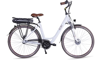 LLobe E-Bike »Metropolitan JOY modernwhite 10 Ah«, 3 Gang, Frontmotor 250 W, (mit... kaufen