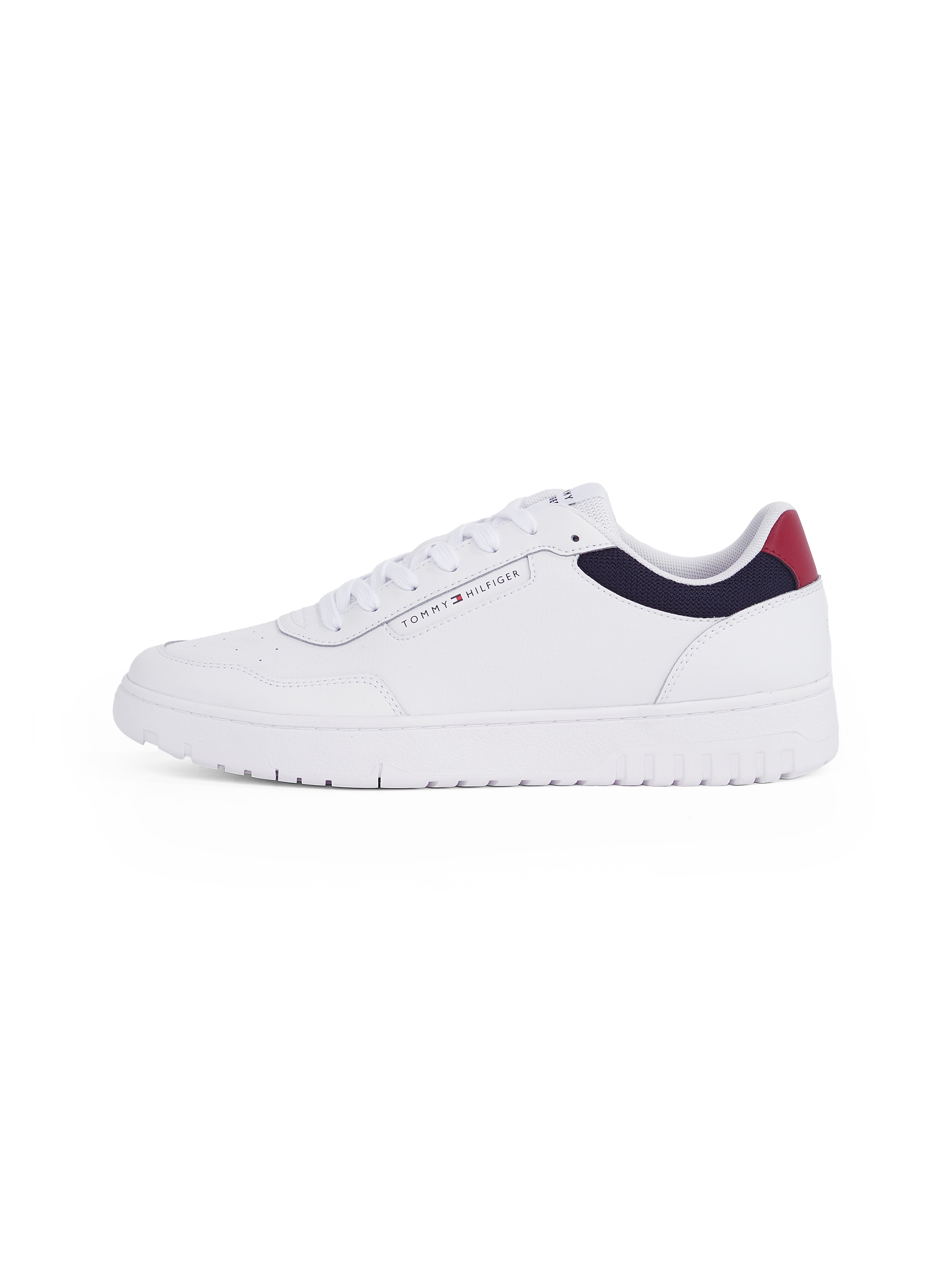 Tommy Hilfiger Sneaker »TH BASKET CORE LITE LTH«, Freitzeitschuh, Schnürschuh, Halbschuh mit gepolstertem Schaftrand