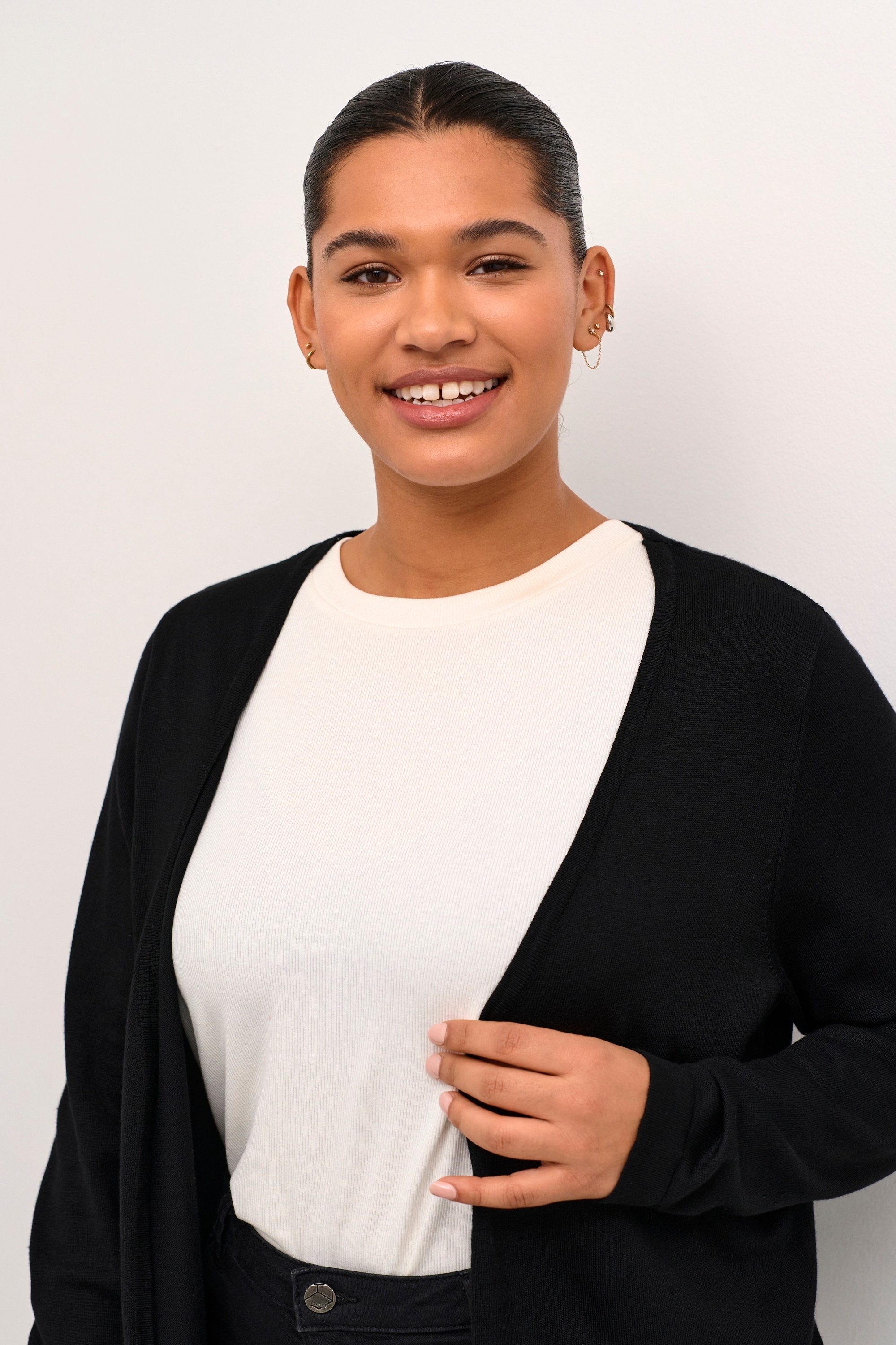 KAFFE Curve Strickjacke »Damen Strickjacke KCfarsia«