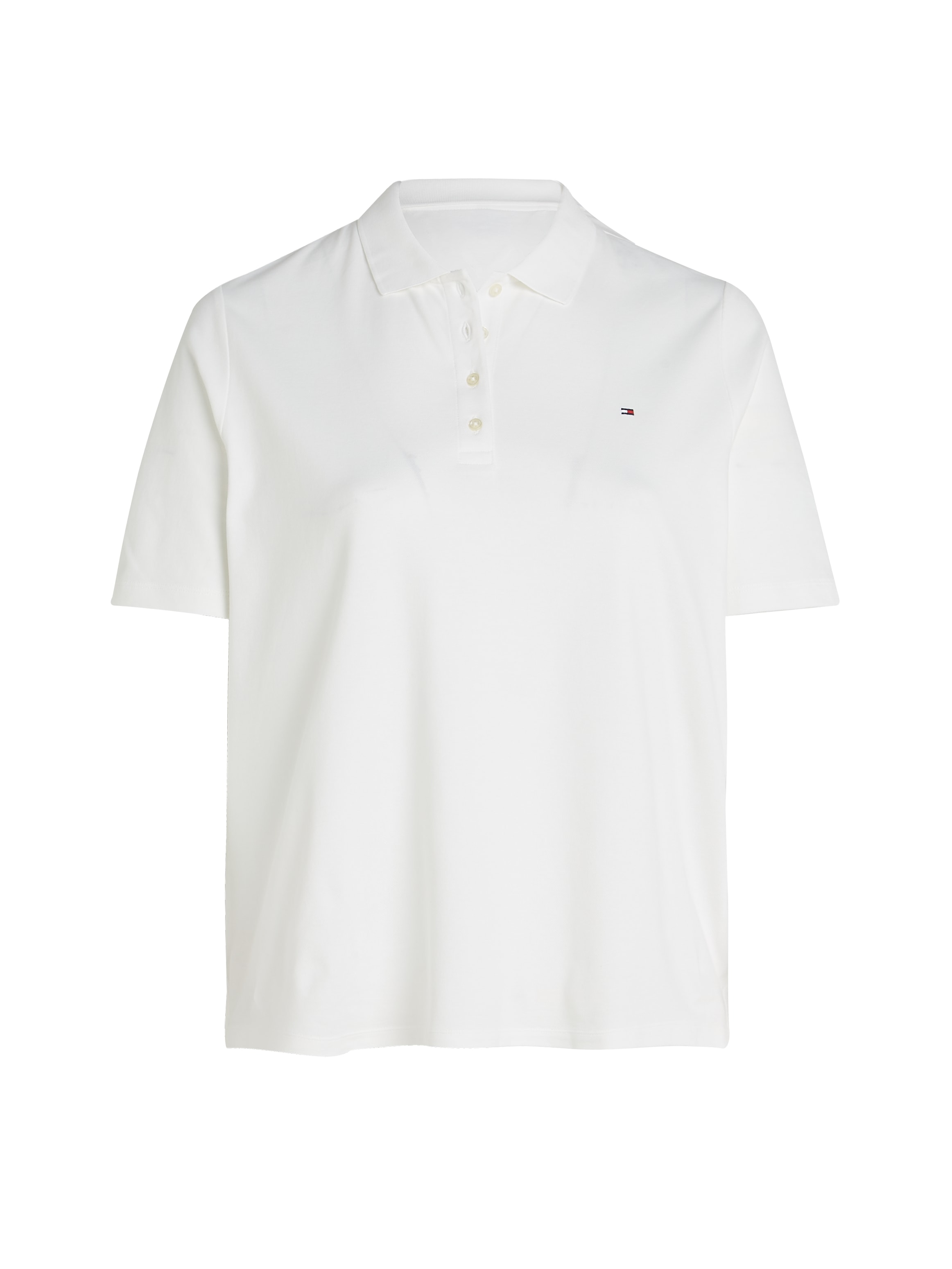 Tommy Hilfiger Curve Poloshirt »CRV 1985 REG PIQUE POLO SS« in großen Größen, aus Pique Qualität