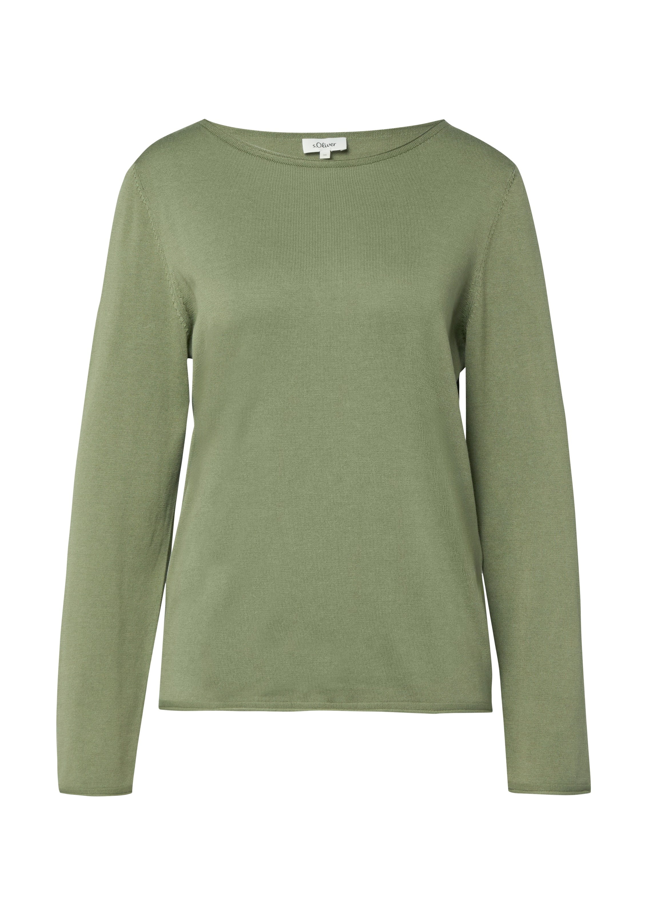 s.Oliver Strickpullover mit U-Boot-Ausschnitt