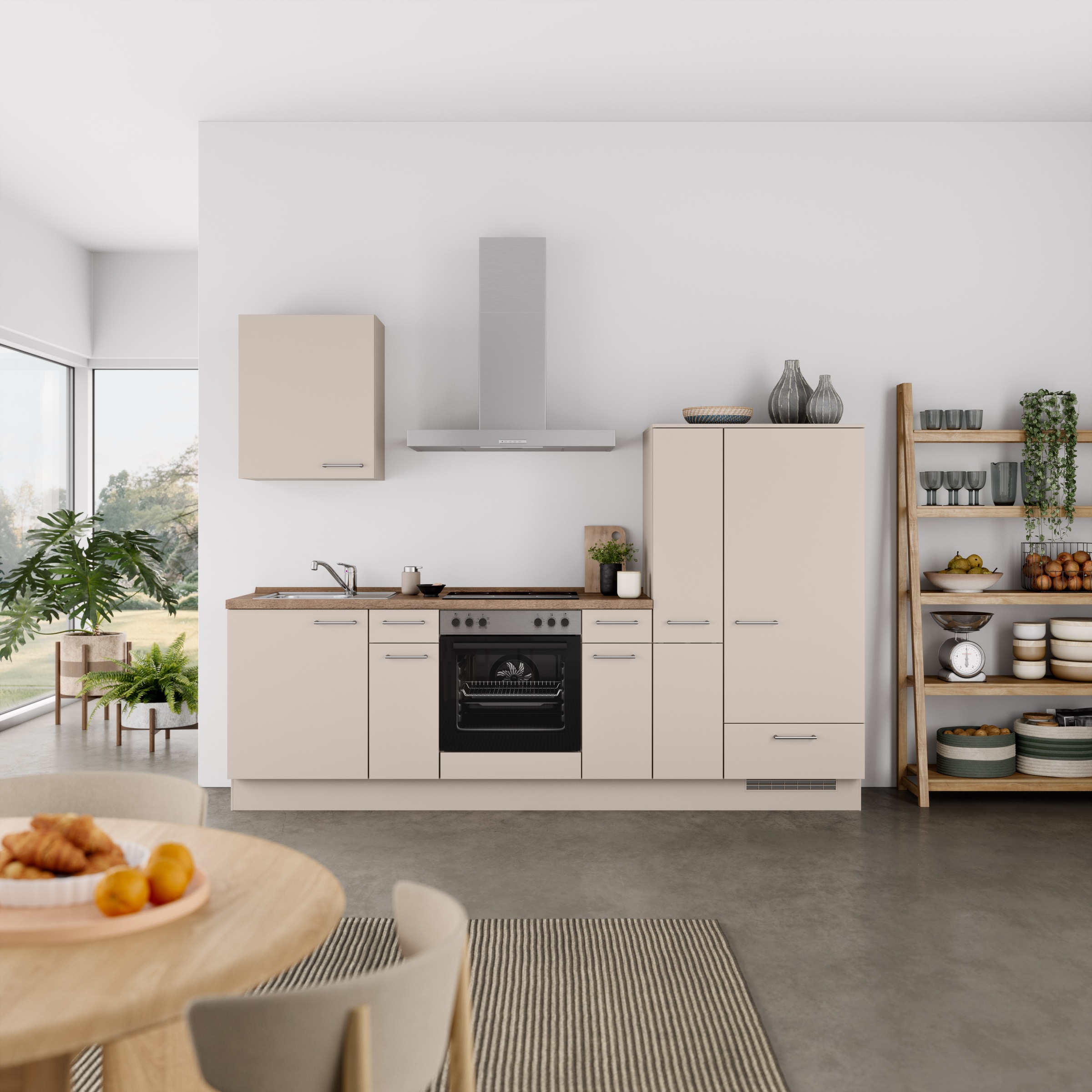 nobilia® Küchenzeile »"Laser I", Ausrichtung wählbar, Breite 270 cm« vormon günstig online kaufen