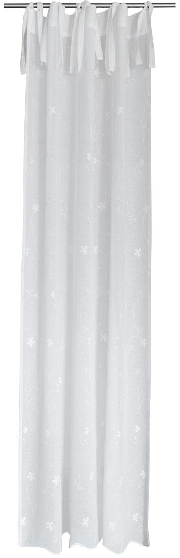 HOMING Gardine »Elise« Bindebänder 1 Stk. tlg. Küche, Schlafzimmer, Wohnzim günstig online kaufen