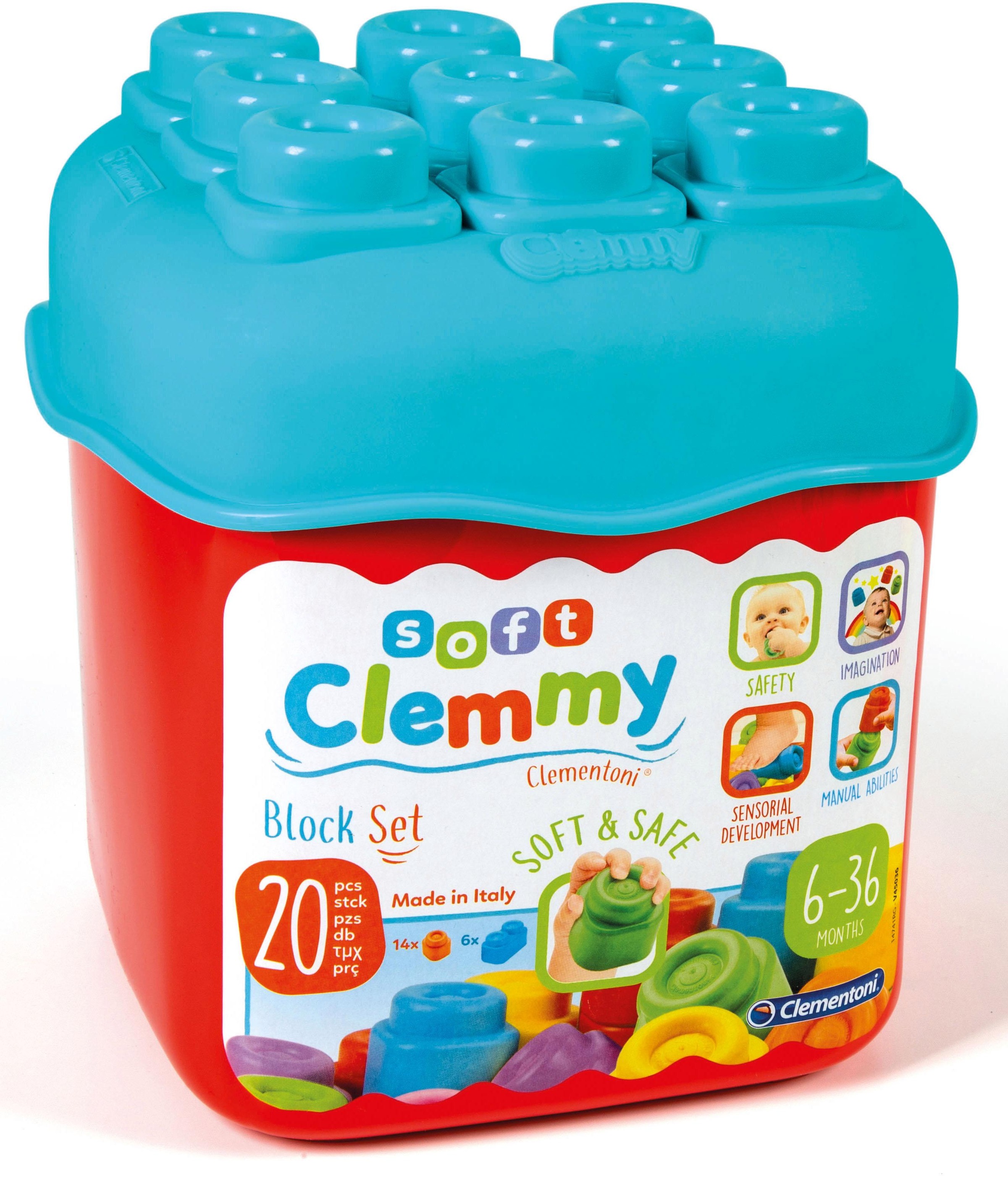 5. Bild von Clementoni® Spielbausteine »Clemmy Soft, Eimer«, (20 St.)