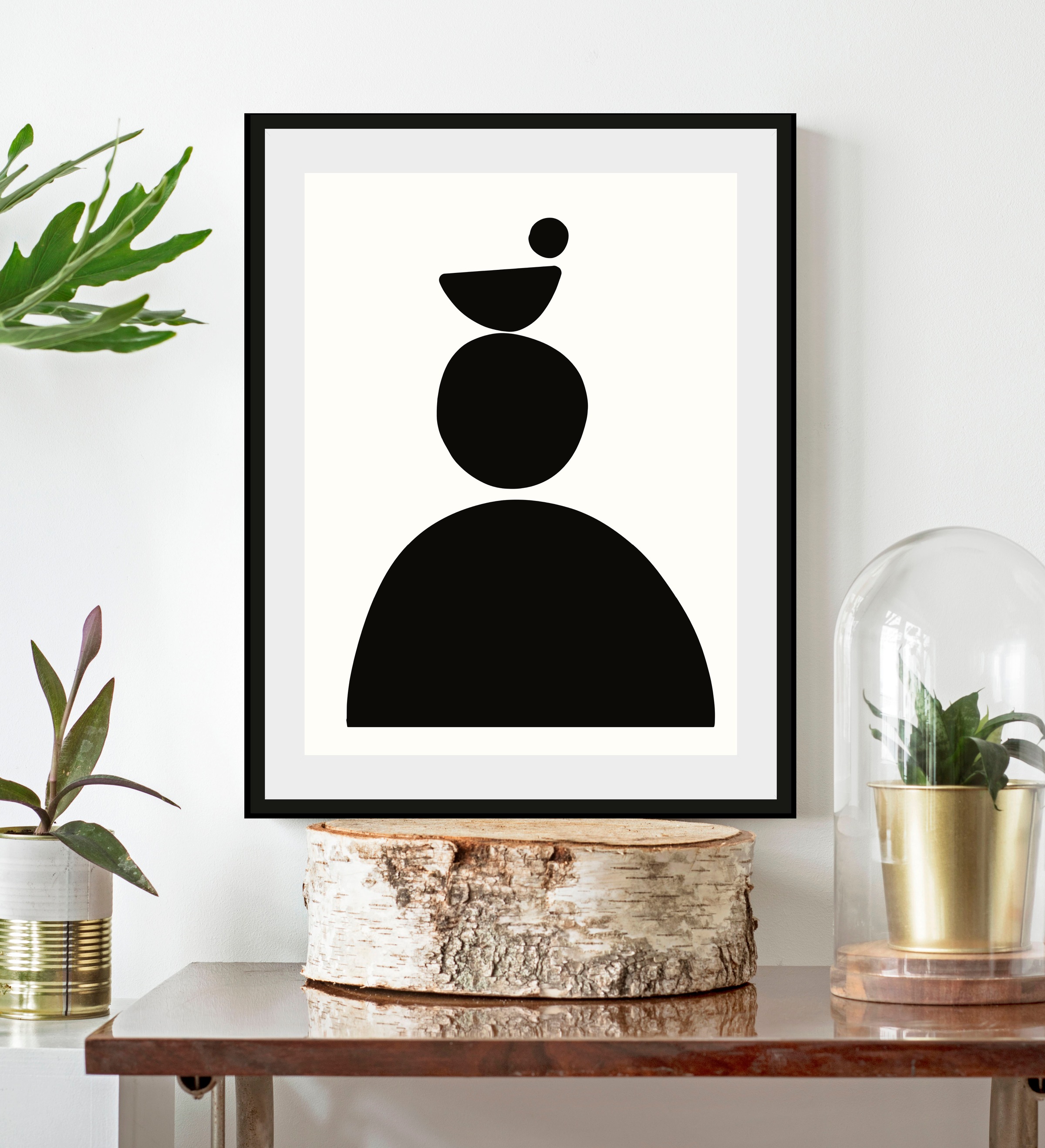 LeGer Home by Lena Gercke Bild »Black is Beautiful«, Abstrakt-Kunst-Schwarz günstig online kaufen