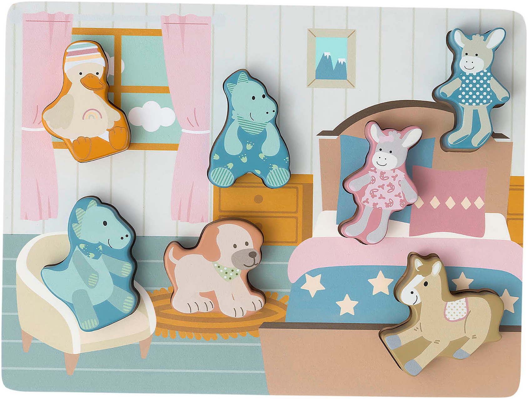 Sterntaler® Steckpuzzle »Sterntaler Freunde Holzpuzzle« FSC® - schützt Wald