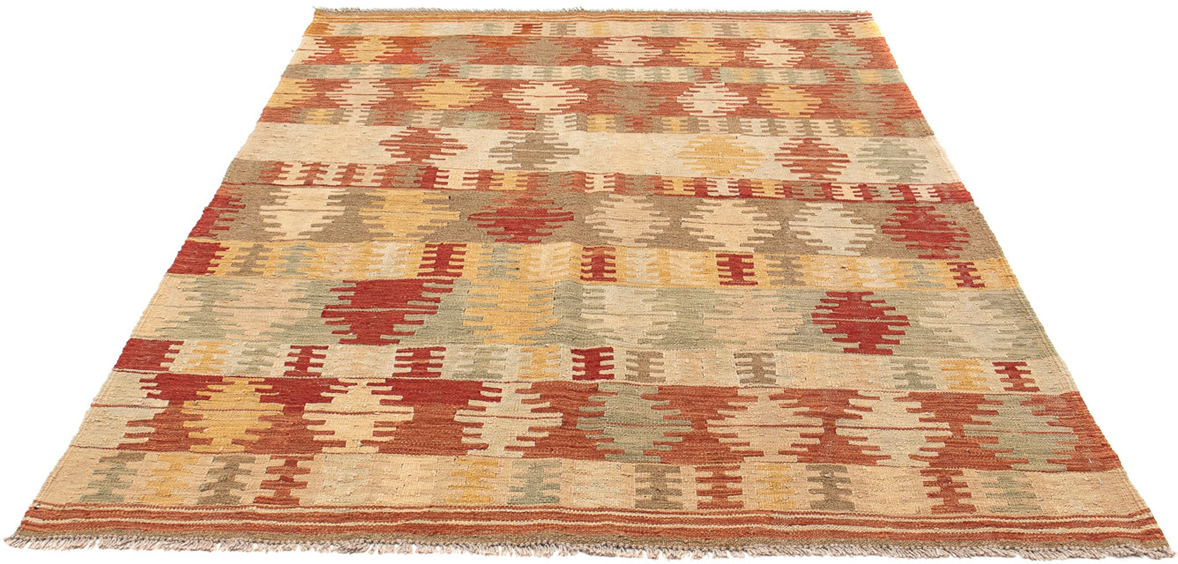 morgenland Wollteppich »Kelim - Oriental - 199 x 151 cm - mehrfarbig«, rech günstig online kaufen