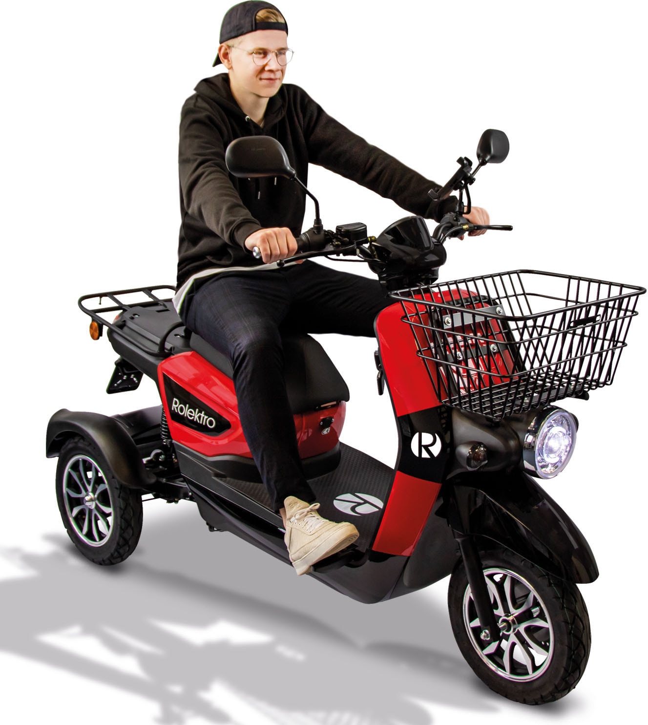 Rolektro Elektromobil »Rolektro E-Carrier 25 V.3 Lithium ohne Koffer«, (Korb)