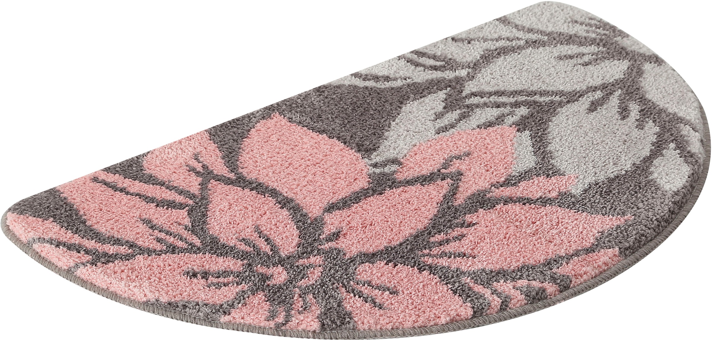 Badematte »Susan«, fußbodenheizungsgeeignet-strapazierfähig, Blumen-Muster, Badteppich, Badematten auch als 3 teiliges Set & rund