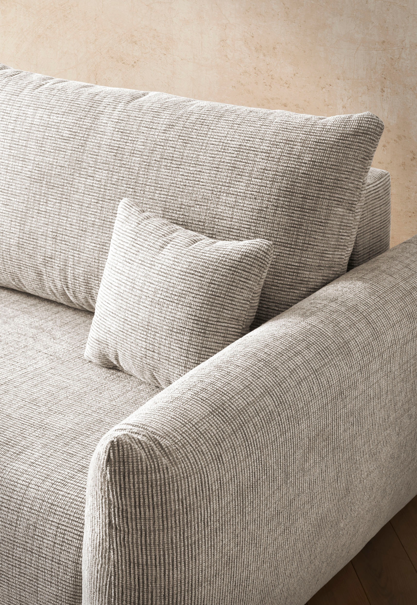 INOSIGN 3-Sitzer »MAVAS Schlafsofa mit Bettkasten«, ca.240/108cm (Liegefläche 212/145 cm), Cord, Chenille, Struktur