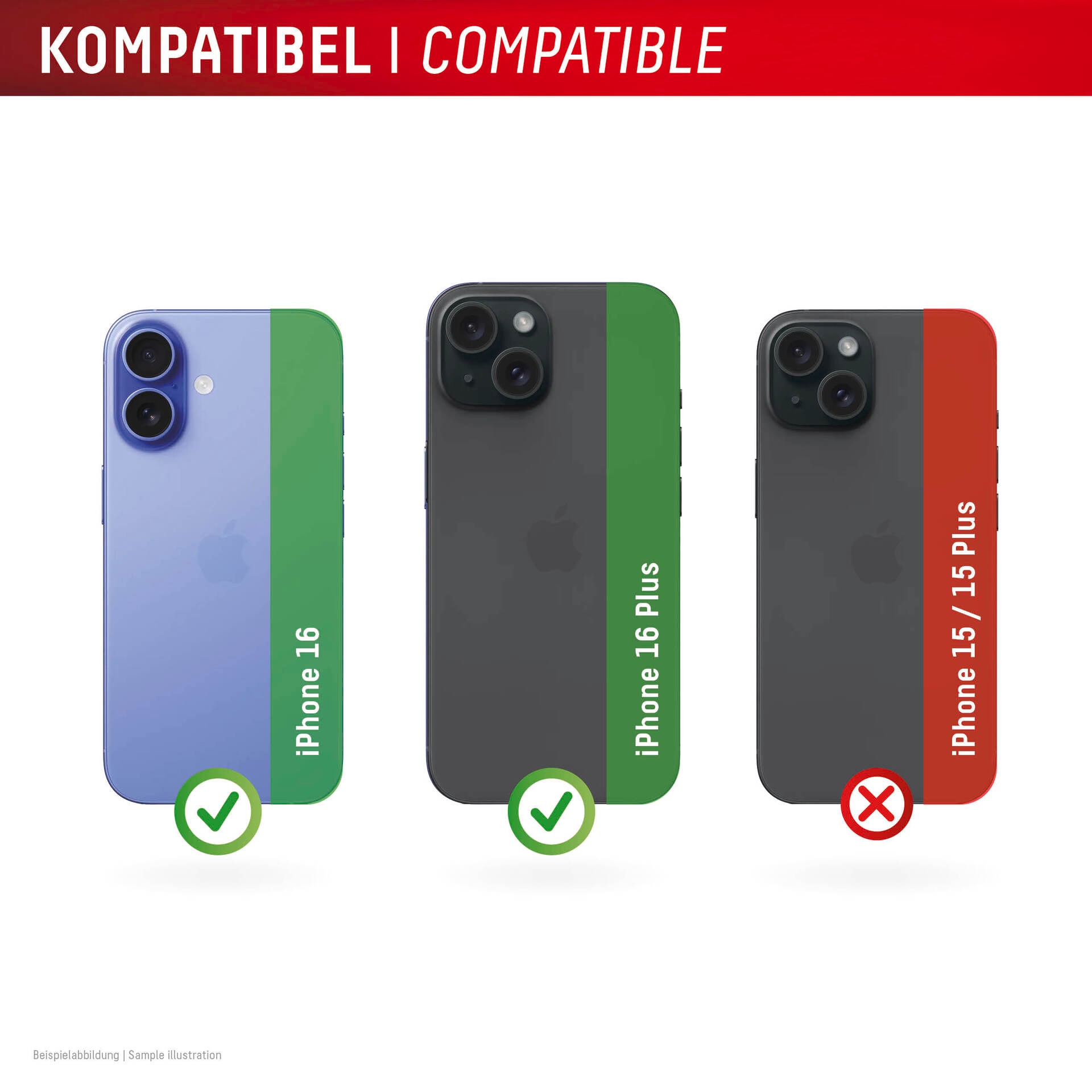 Displex Kameraschutzglas »Camera Lens Glass All-In-One Protector Full Cover« für Apple iPhone 16;Apple iPhone 16 Plus Packung, 2x All-In-One Glas,  Objektivschutz, Kameraschutz, kratz- & stoßfest