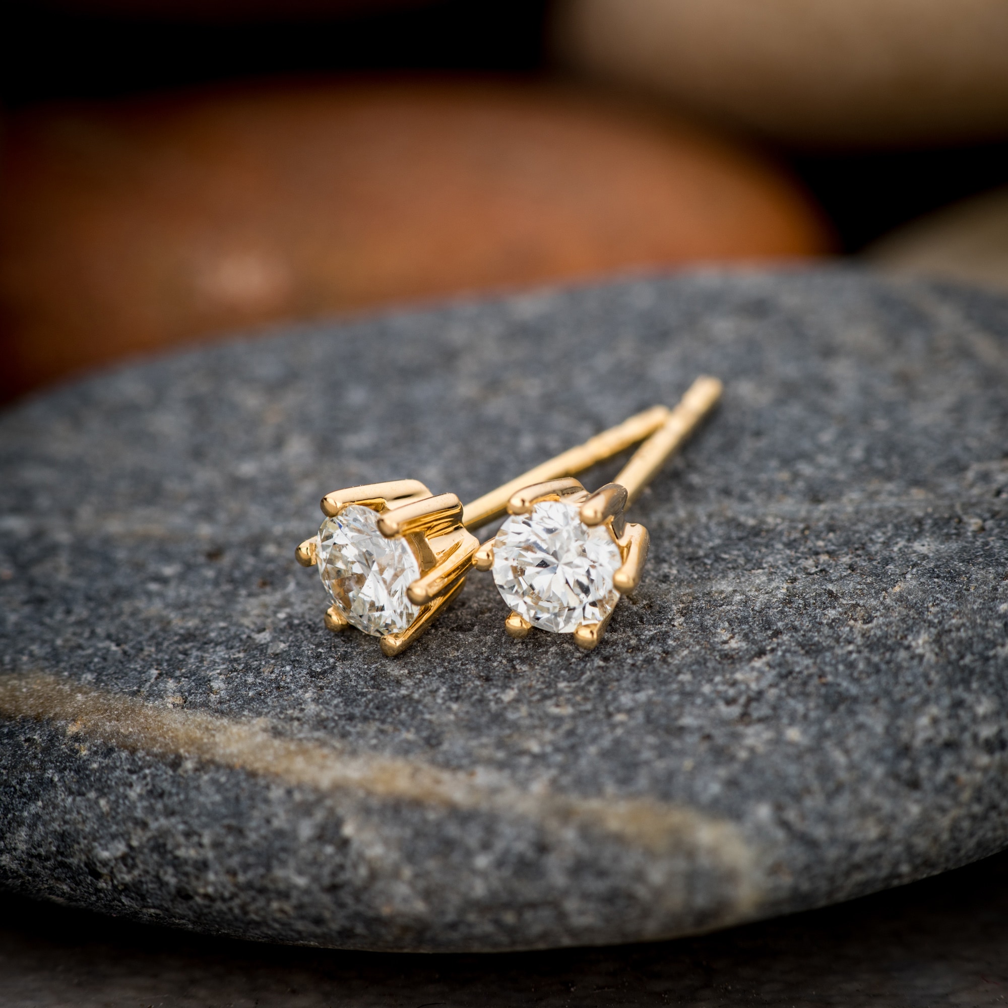 Orolino Paar Ohrstecker »Gold 750 mit 2x Brillant zus. 0,50 ct.«