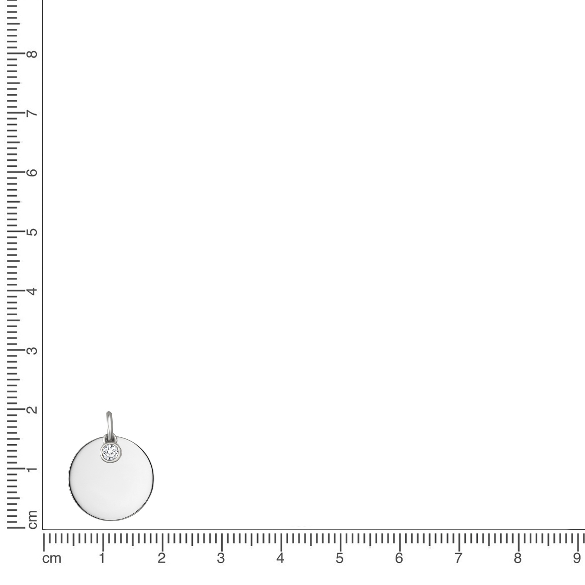 Vivance Kettenanhänger »925/- Sterling Silber rhodiniert Zirkonia«