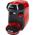 TASSIMO Kapselmaschine »HAPPY TAS1003«, 1400 W, vollautomatisch, über 70 Getränke, geeignet für alle Tassen, platzsparend, rot