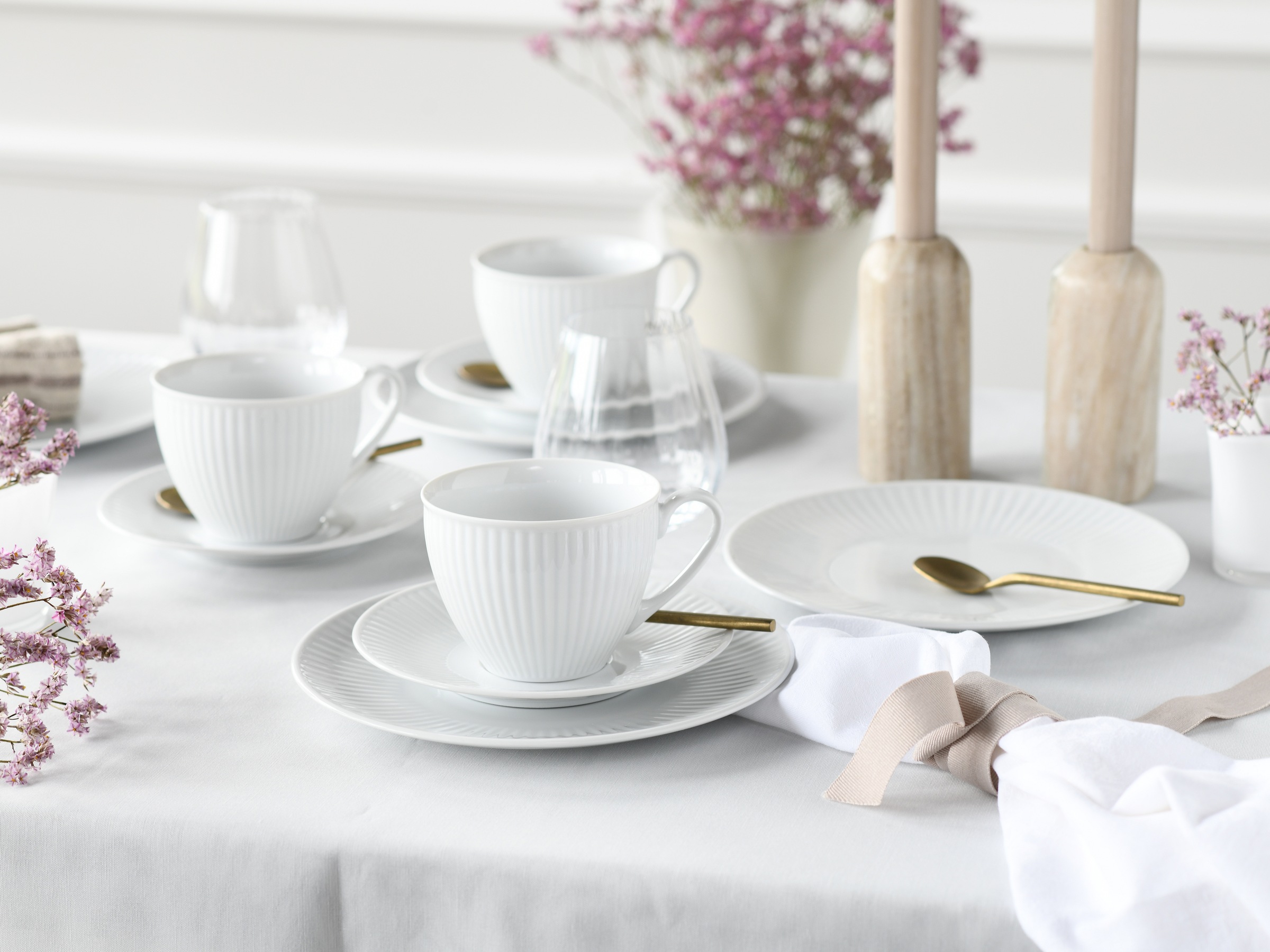 CreaTable Kombiservice »Valencia Weiß, Kombi-Service 30-tlg« Elegant, Boho günstig online kaufen