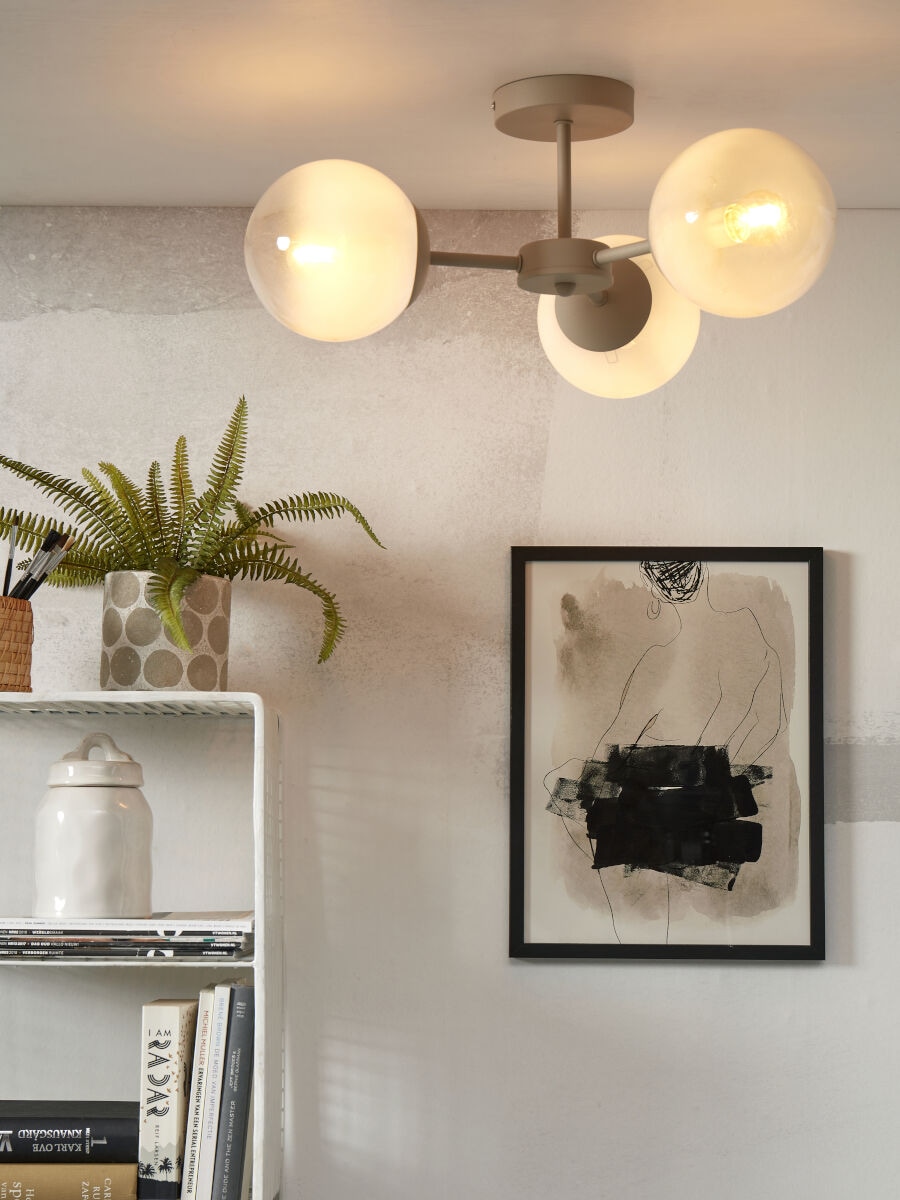 it's About RoMi Deckenleuchte »ASPEN«, 3 flammig, Leuchtmittel E14 | LED wechselbar, Glass mit Farbeverlauf