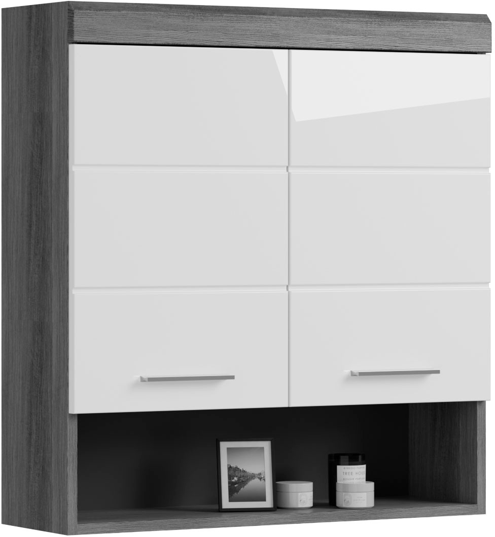 INOSIGN Hängeschrank »Siena, Breite 74cm, 2 Türen, 1 offenes Fächer, MDF-Fr günstig online kaufen