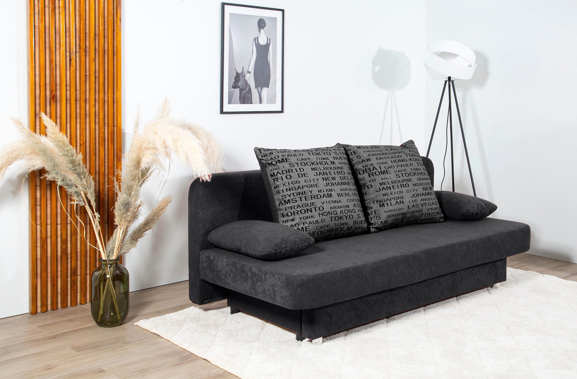 COLLECTION AB Schlafsofa »Ulla inkl. Bettfunktion und Bettkasten«