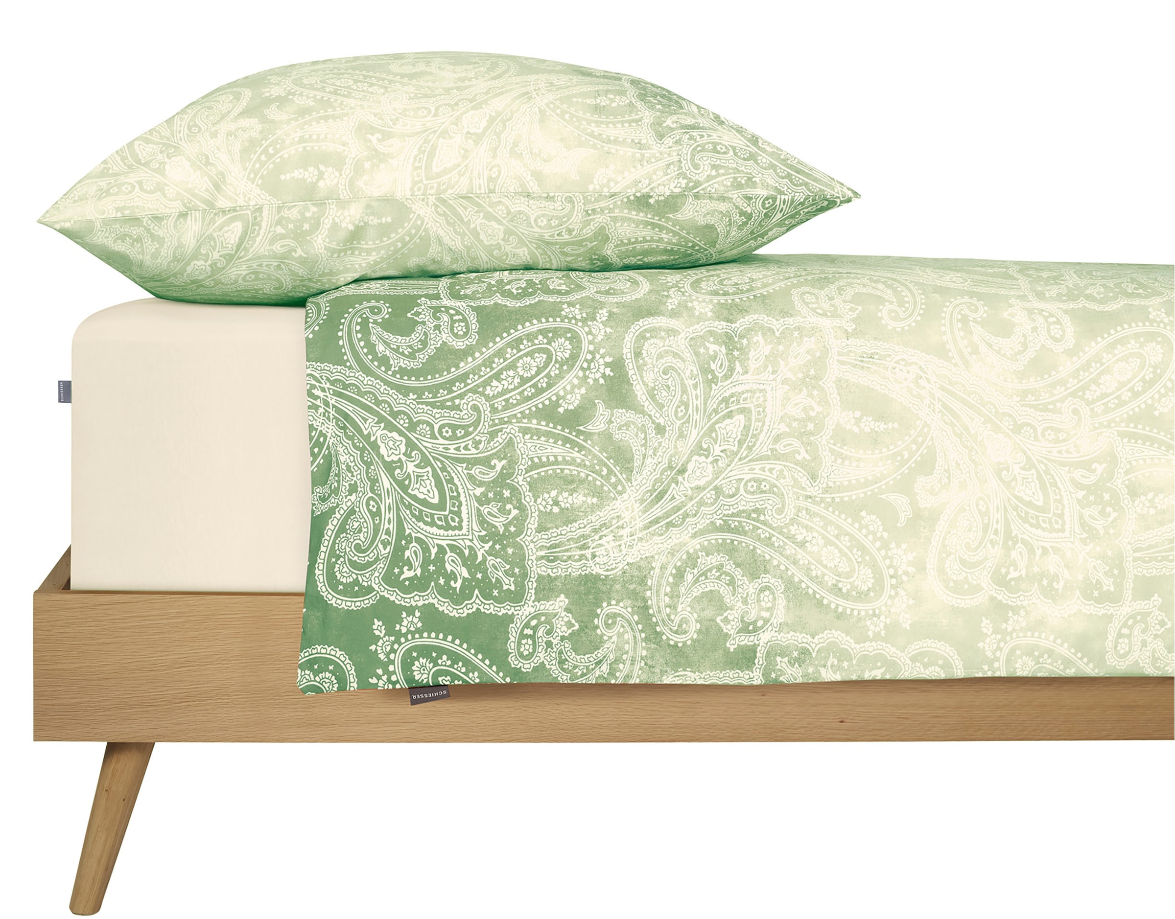 Schiesser Bettwäsche »Claire aus weicher Baumwolle mit Paisleymuster«, (2 tlg.), MADE IN GREEN by OEKO-TEX®-zertifiziert