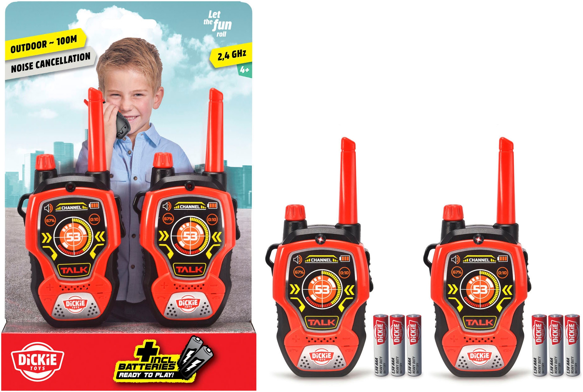 Dickie Toys Walkie Talkie »Fun«, (Set, 2 St.)