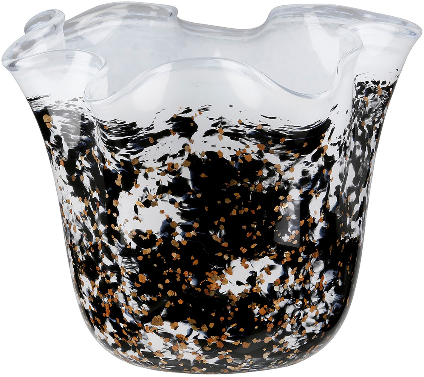 GILDE Tischvase »Vase Petunia, schwarz-weiß«, (1 St.) günstig online kaufen