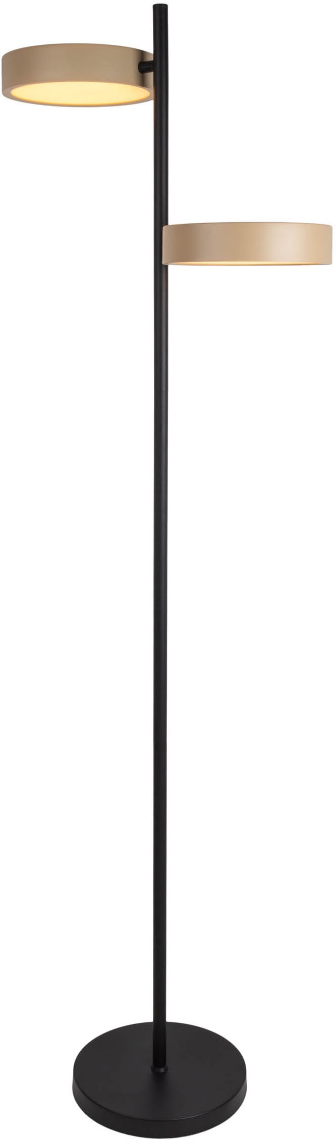 näve LED Stehlampe »Tessa«, 2 flammig, Leuchtmittel LED-Modul | LED wechselbar, stufenlos dimmbar per Tastschalter, CCT-Funktion, Zuleitung ca. 180cm