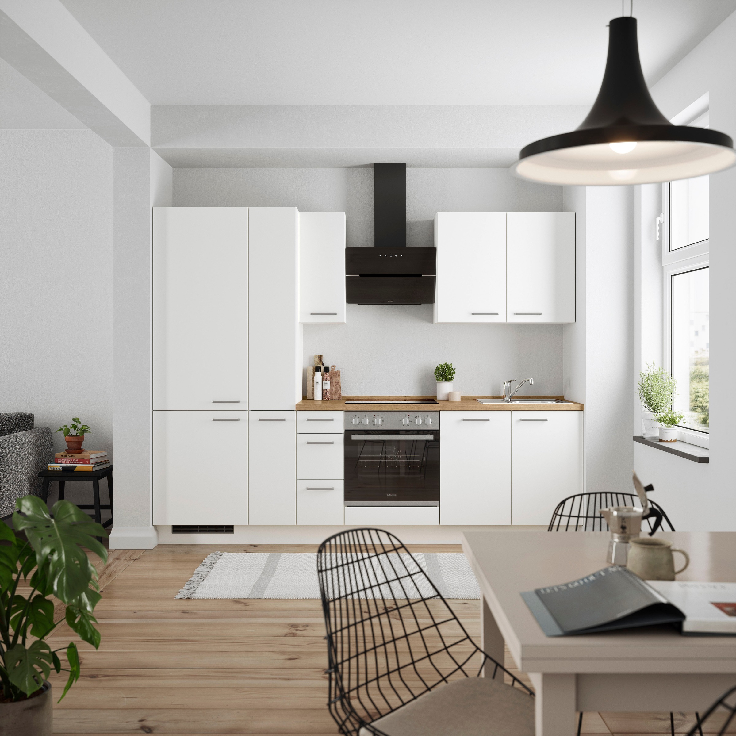 nobilia® Küchenzeile »"Touch II"«, vormontiert, Ausrichtung wählbar, Breite 270 cm, wahlw. mit E-Geräten