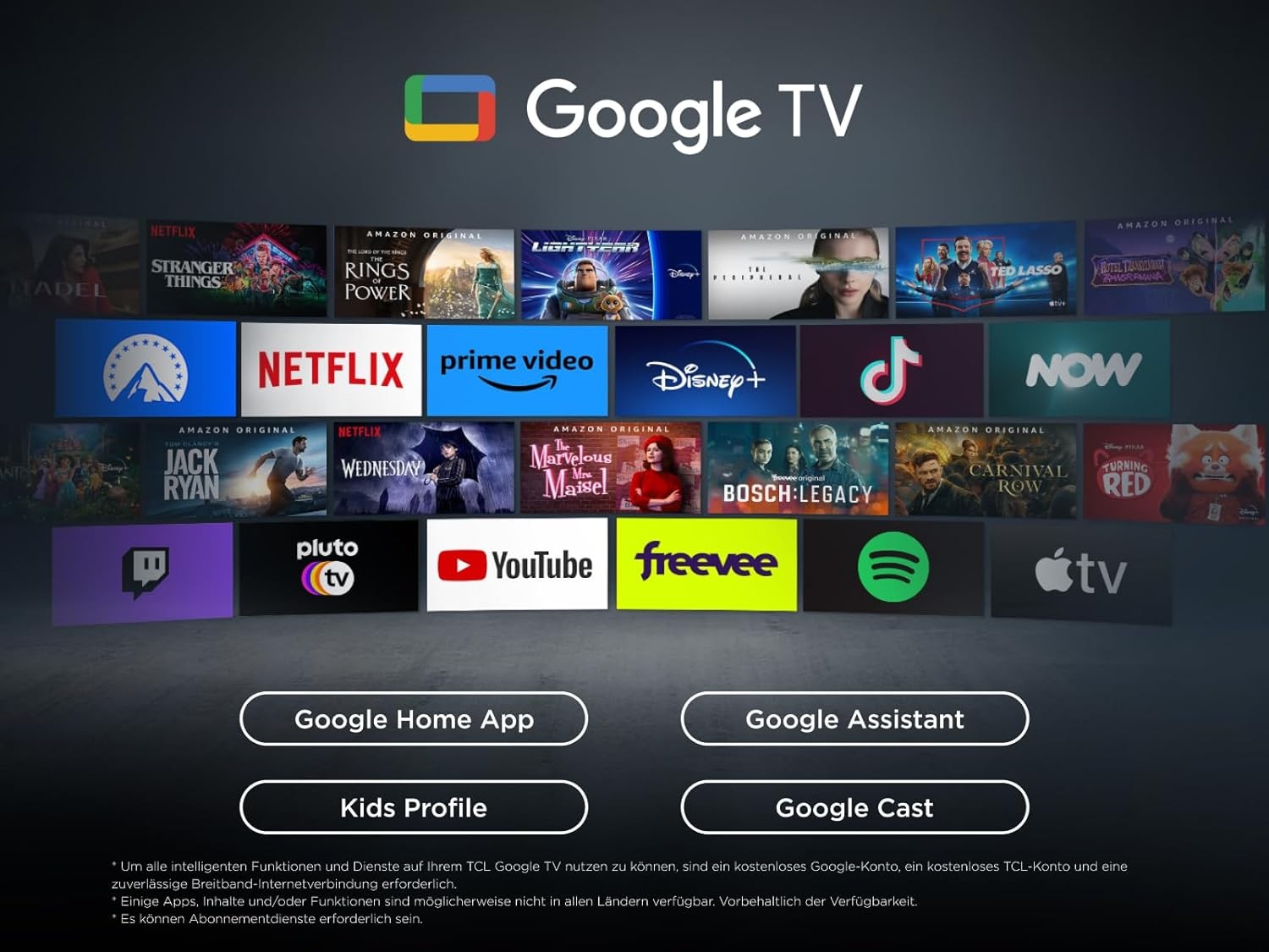 TCL QLED-Fernseher »65T69CXB« 164 cm/65 ″