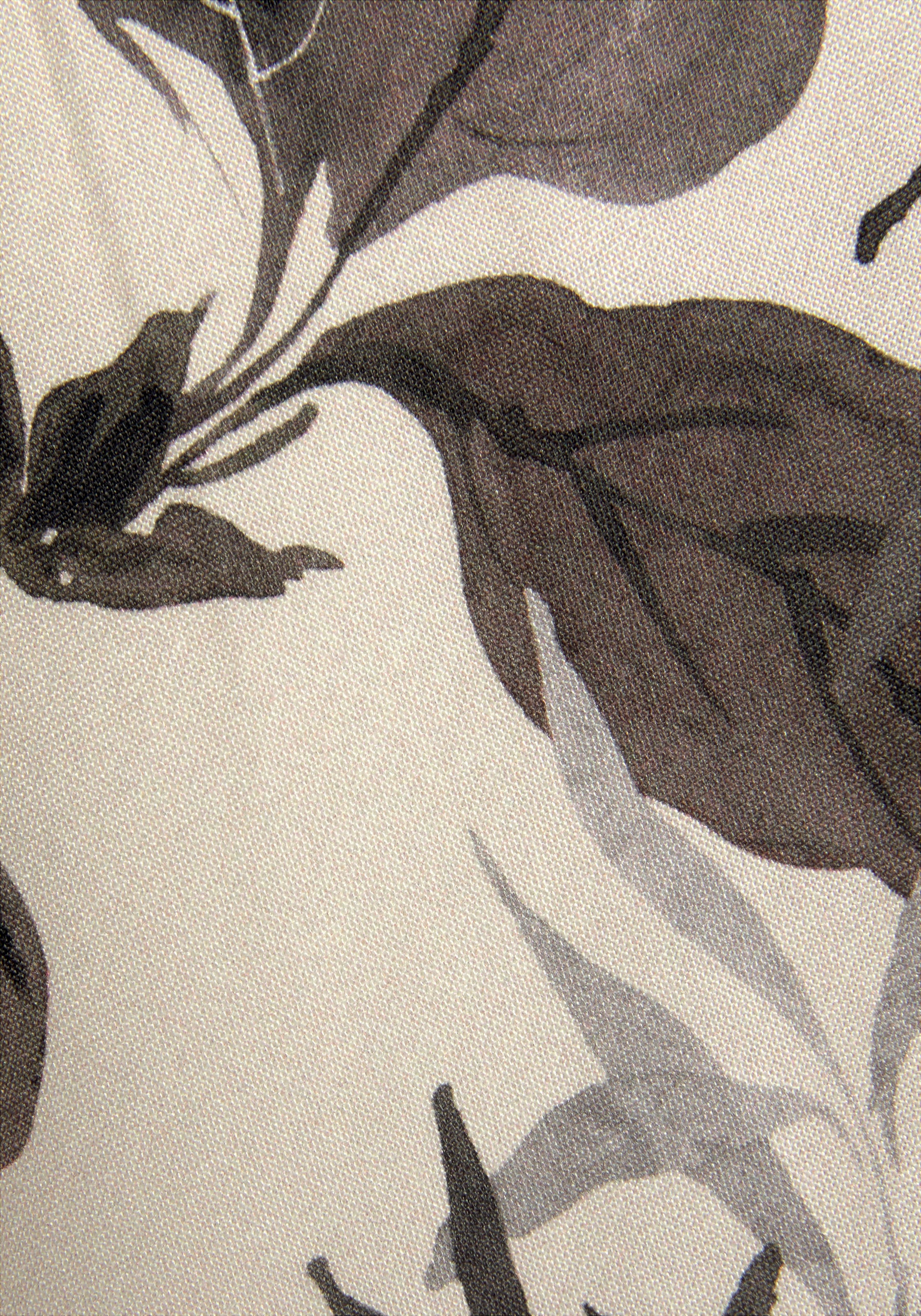 LASCANA Maxikleid, mit Blumenprint, leichtes Sommerkleid im Vokuhila-Stil, Strandkleid