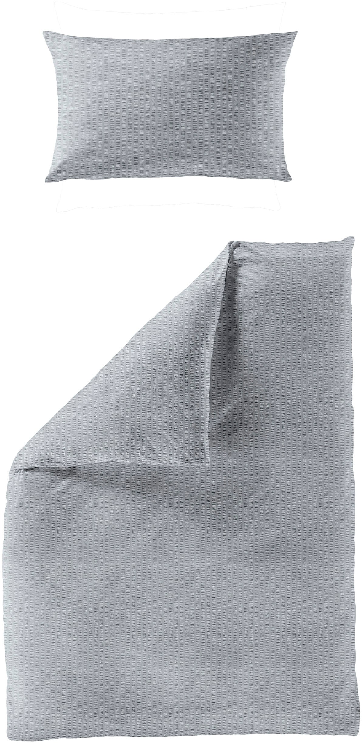 BIERBAUM Bettwäsche »4134«, Premium Mako-Satin Seersucker, 100 % Baumwolle, günstig online kaufen