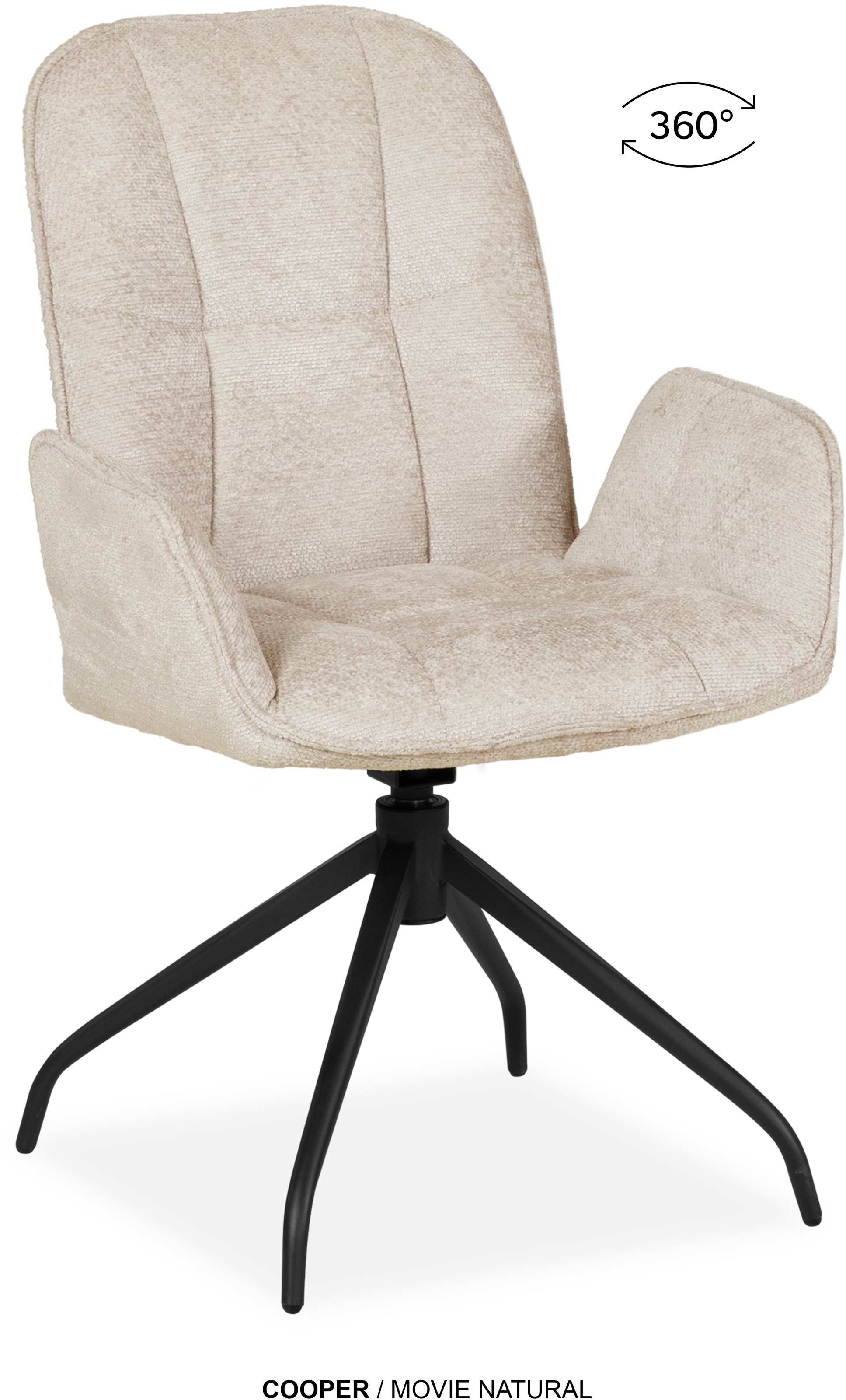 OMG Design Esszimmerstuhl »Cooper« (Set) 2 Stk.Drehstuhl mit auto-return, A günstig online kaufen