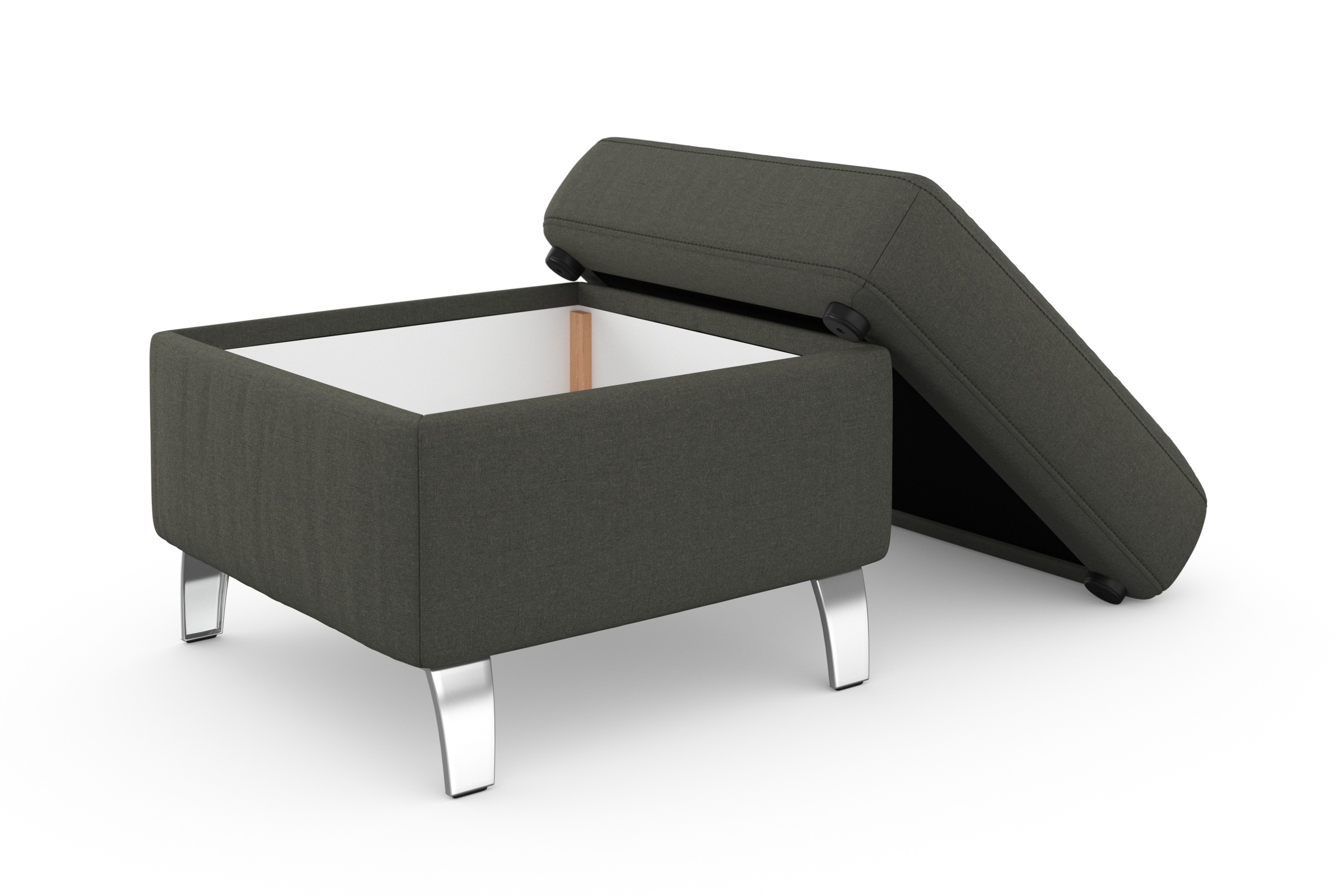 sit&more Stauraumhocker »Visby«, auch erhältlich in dem mit Wasser zu reinigendem "Soft clean" Bezug