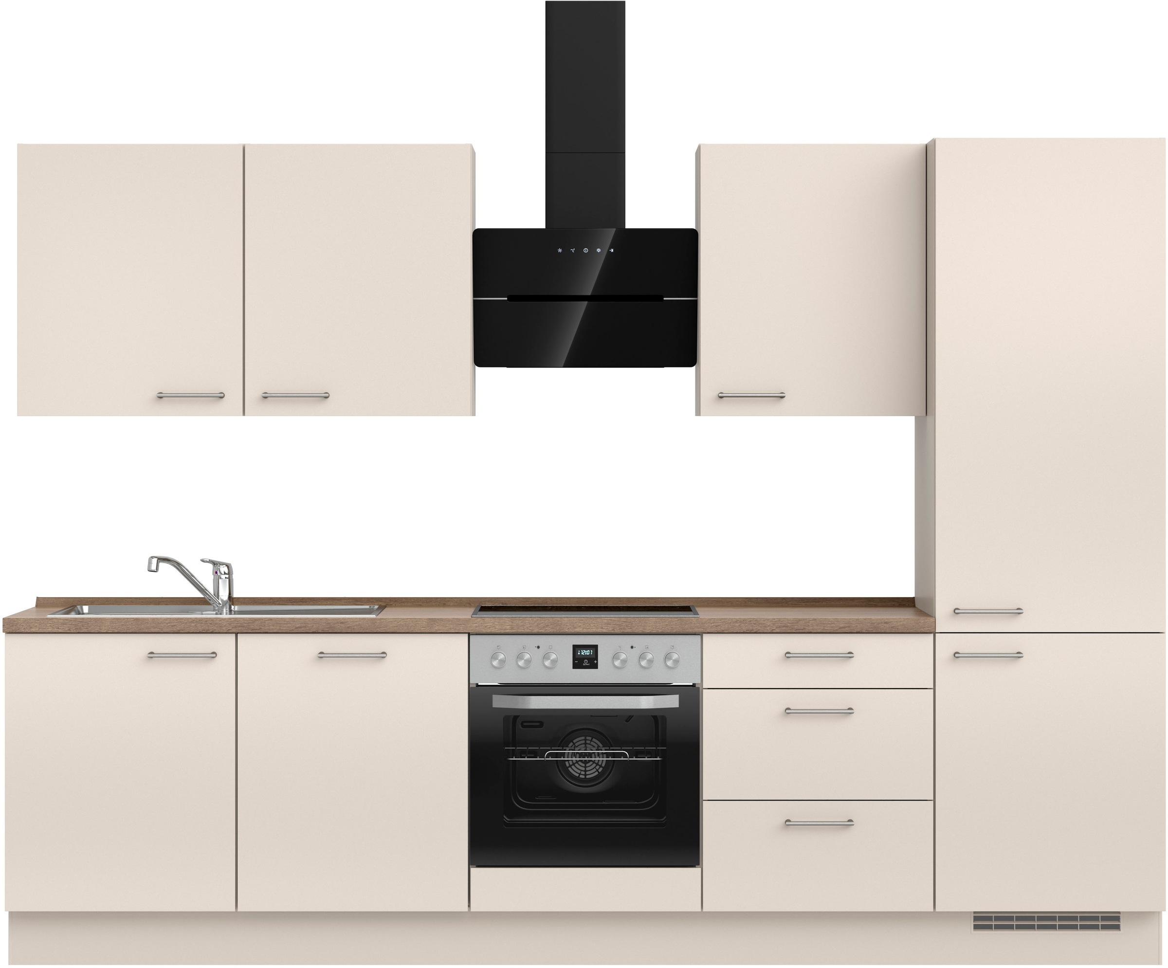 nobilia® Küchenzeile »"Laser II", Ausrichtung wählbar, Breite 300 cm« vormo günstig online kaufen