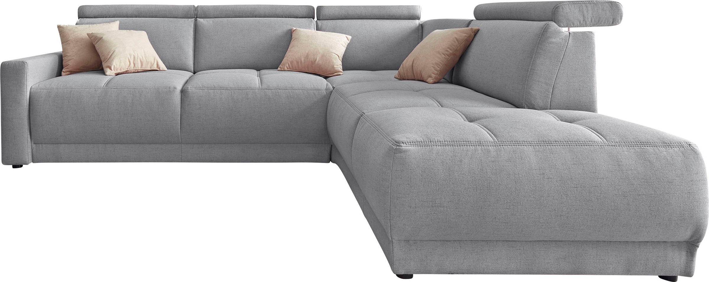 DOMO collection Ecksofa »Ava, moderne Sitzheftung mit toller Doppelnaht, ko günstig online kaufen