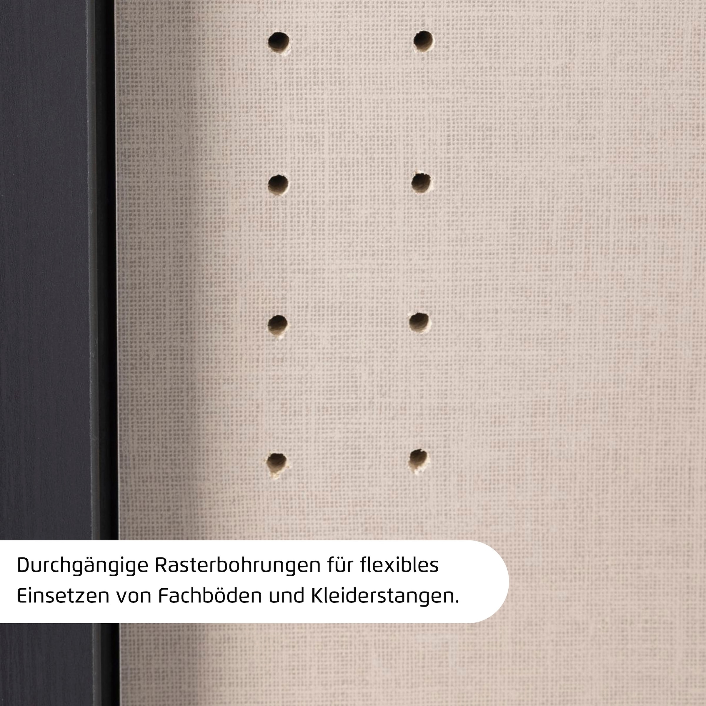rauch Kleiderschrank »Drehtürenschrank Schrank Garderobe Ankleide Schlafzimmer LAGOA« in 3 verschiedenen Ausstattungen BASIC/CLASSIC/PREMIUM,  moderne Kantengriffe aus Metall, optional mit Aufsatz MADE IN GERMANY