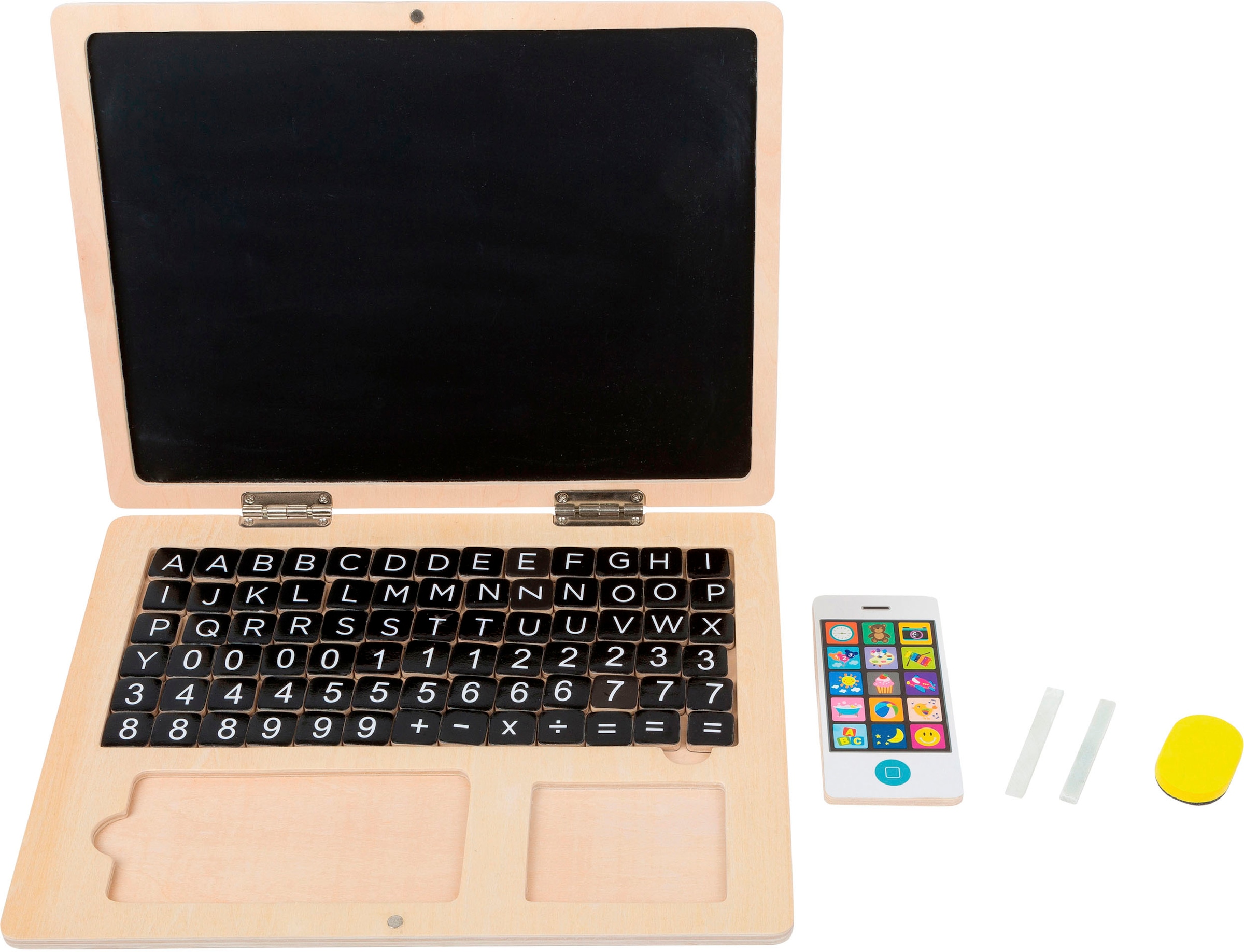 Small Foot Magnettafel »Holz-Laptop mit Magnet-Tafel«