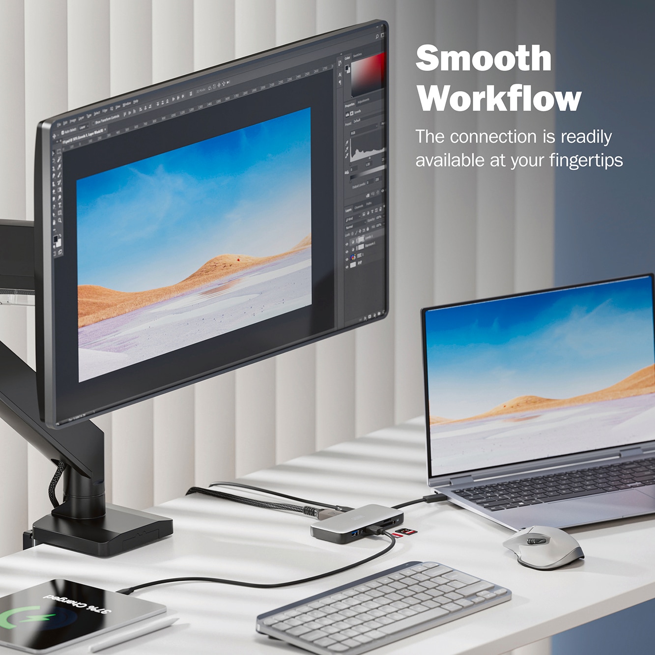 Digitus Laptop-Dockingstation »USB-C Travel Docking Station, 7-Port, HDMI, USB, RJ45«