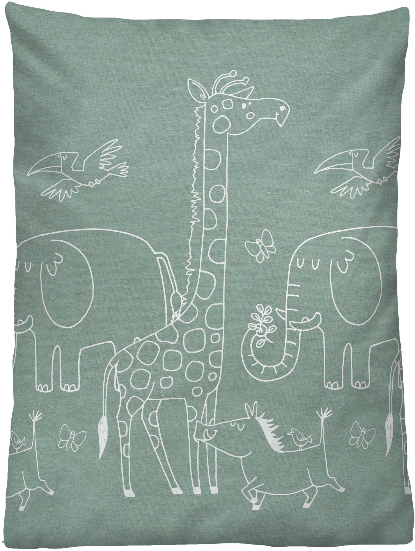 Biberna Kinderbettwäsche »0840520«, kuschelig warm, samtweich, Melange, 100% Baumwolle, made in Germany