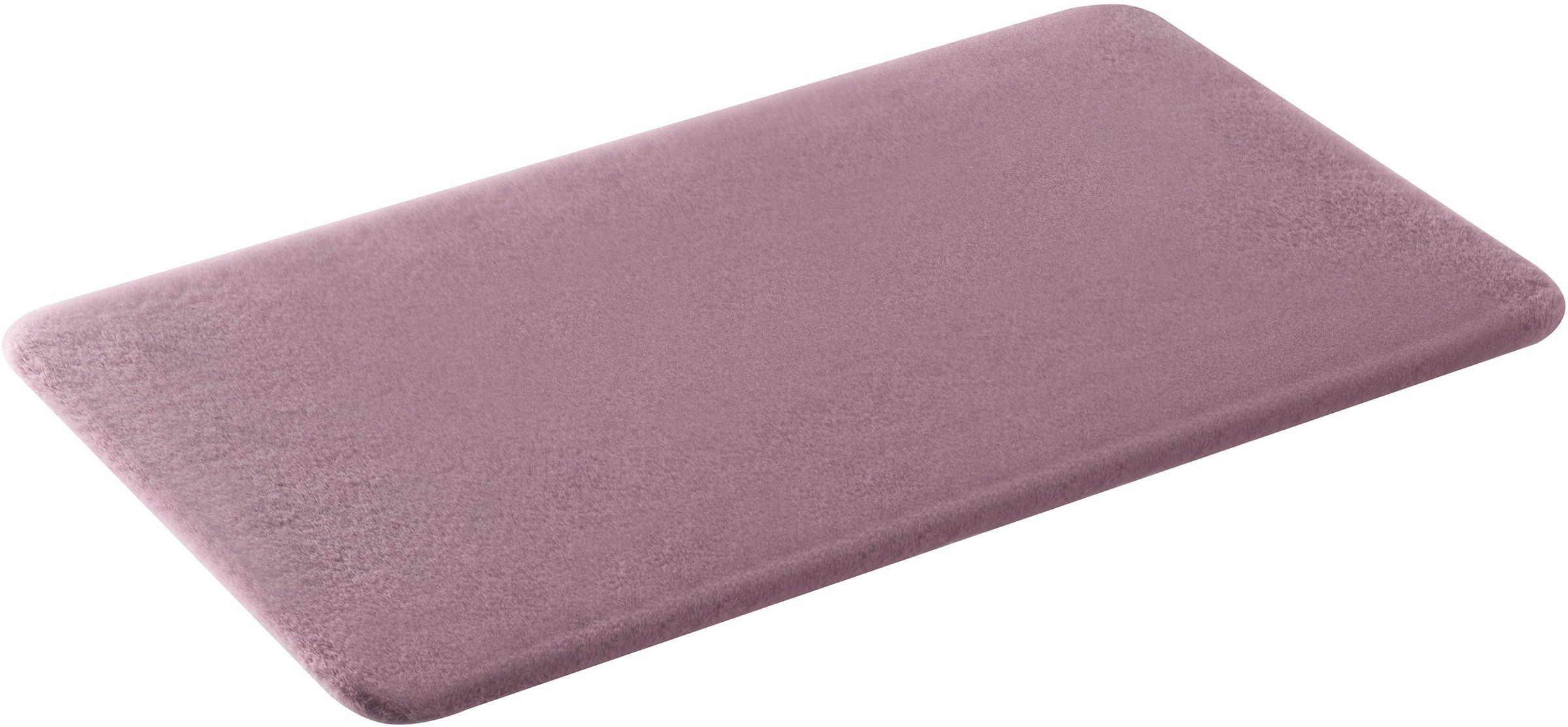my home Badematte »Valeria, Kaninchenfell-Haptik«, rutschhemmend beschichtet, fußbodenheizungsgeeignet-strapazierfähig, Kunstfell, weicher Badteppich