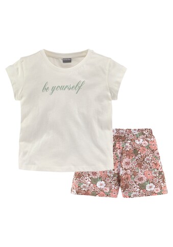 Shirt & Shorts »be yourself«, (Set, 2 tlg.), Sommer/Beach Outfit