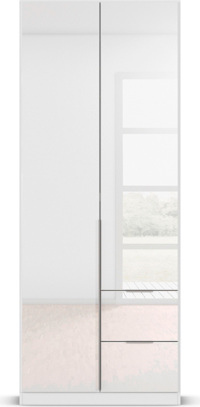 rauch Drehtürenschrank »Kleiderschrank Kleiderschränke Schrank Garderobe AGORDO mit Glasfront«, mit Außenschubkästen, in 6 Breiten und 2 Höhen MADE IN GERMANY