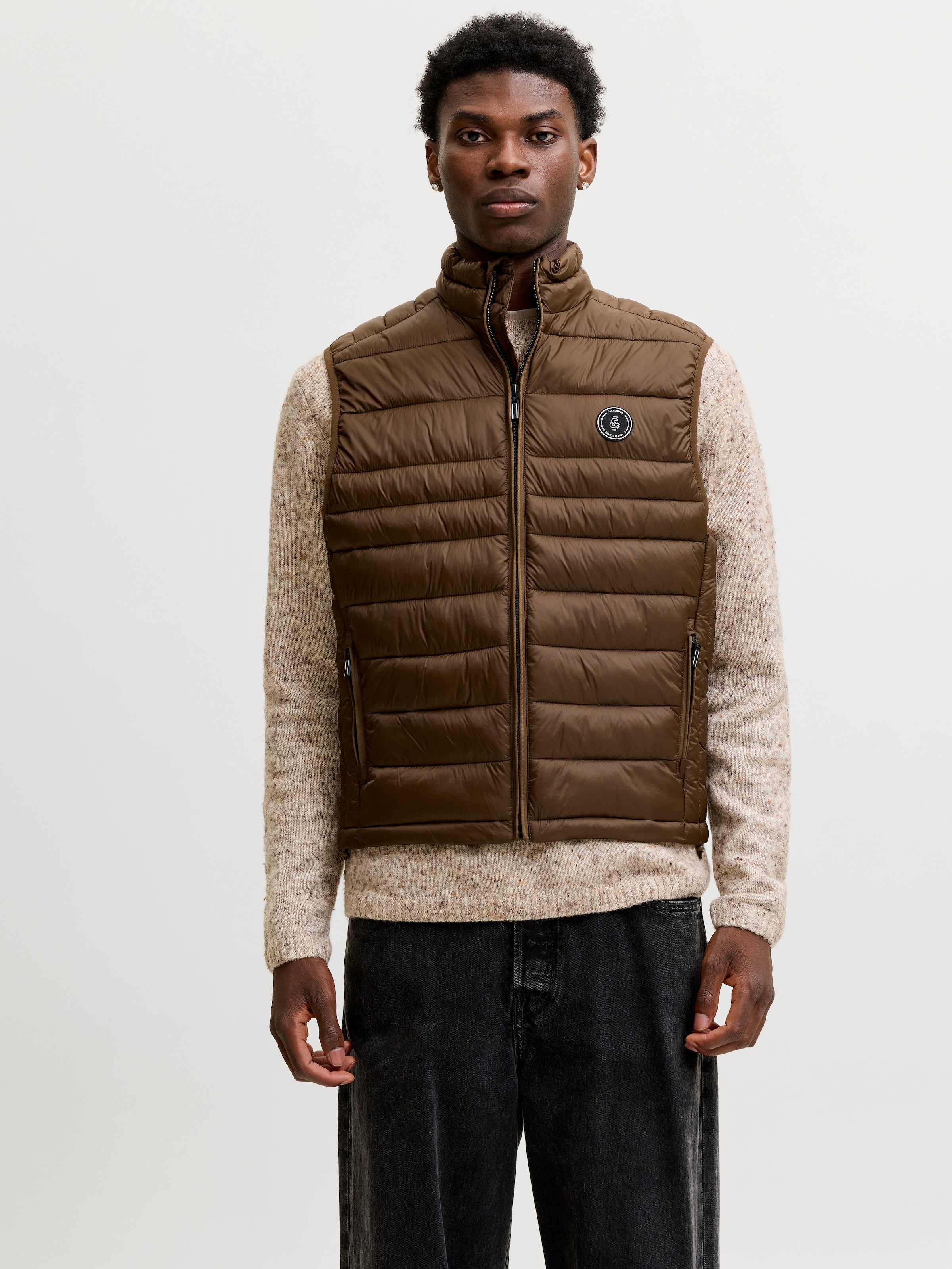 Jack & Jones Steppweste »JJEKINGSLEY LIGHT BODYWARMER COLLAR NOOS« Kunstfaser, regular fit