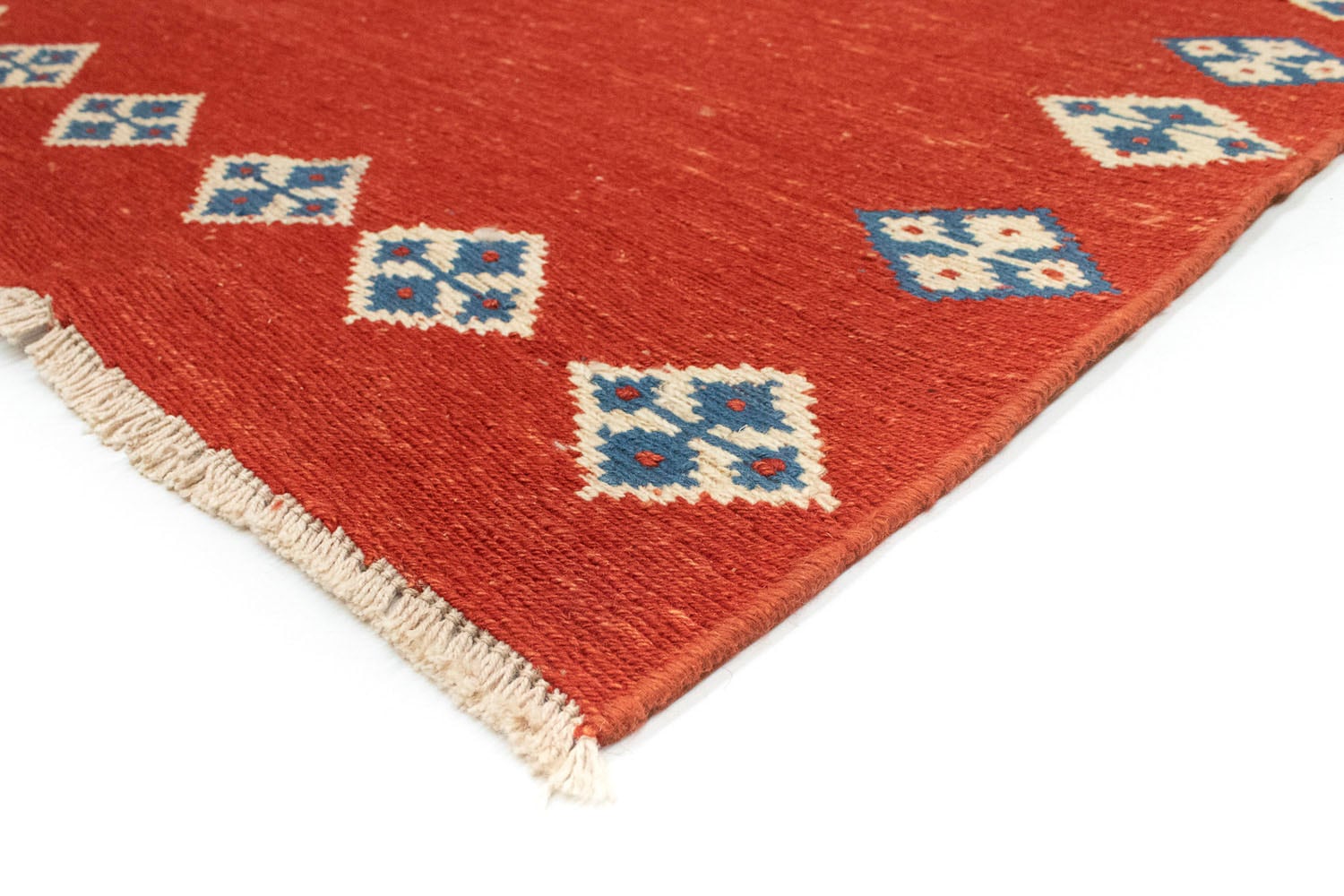 morgenland Wollteppich auf handgeknüpft handgeknüpft Teppich bestellen Raten »Gabbeh rot«, rechteckig