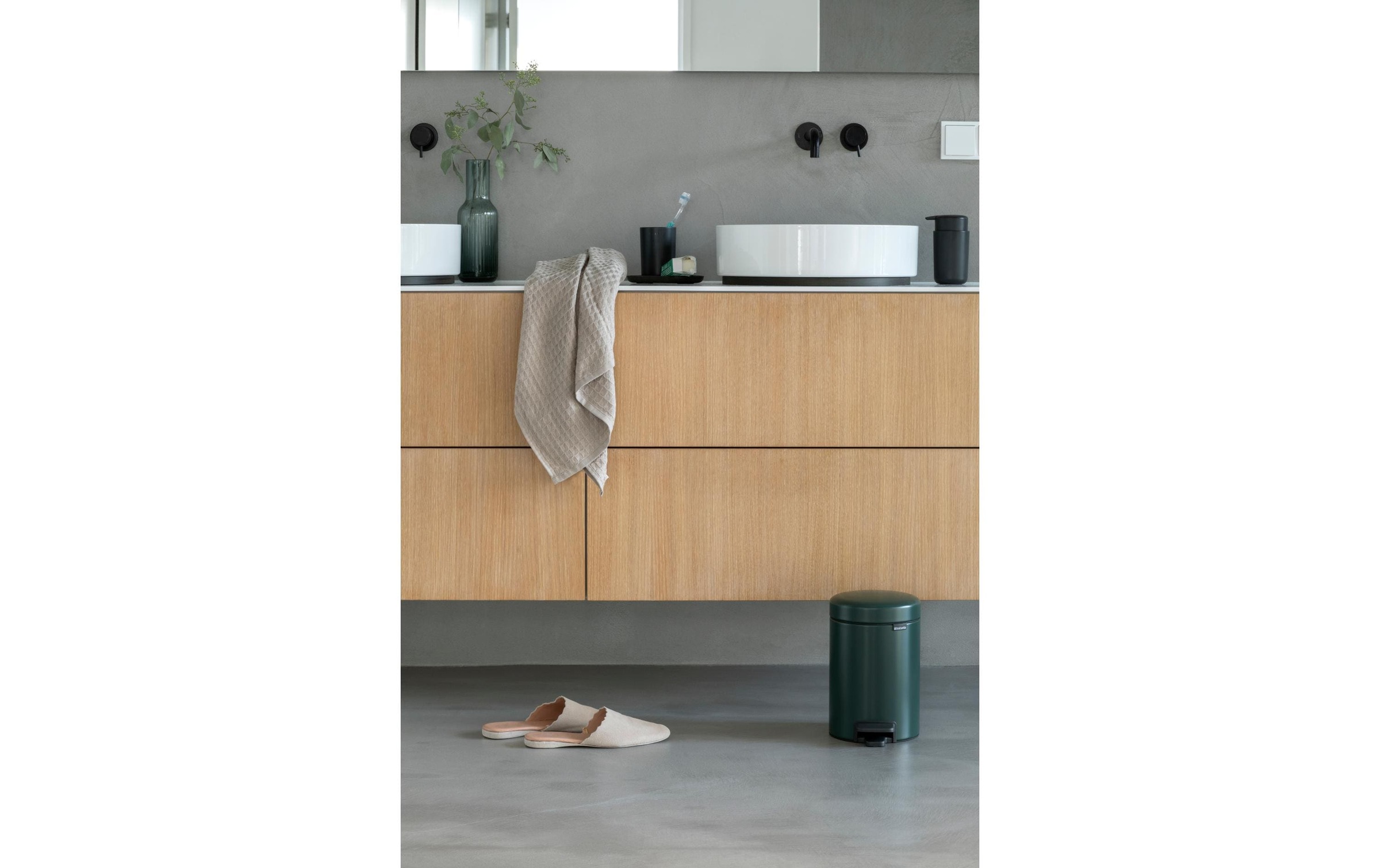 Brabantia Kosmetikeimer »NewIcon 3 l, Dunkelgrün« 1 Behälter
