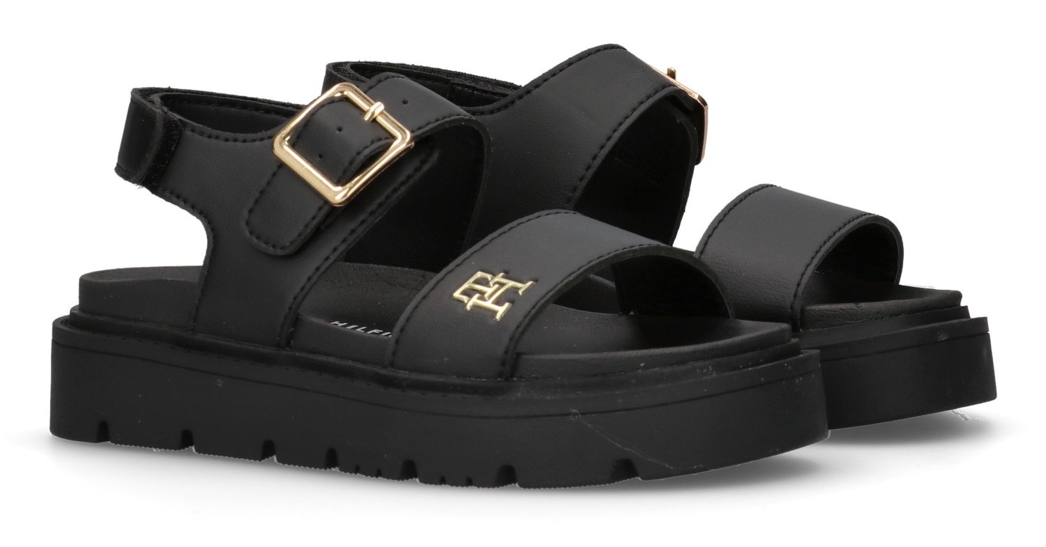 Tommy Hilfiger Plateausandale, Sandale mit modischem Plateau