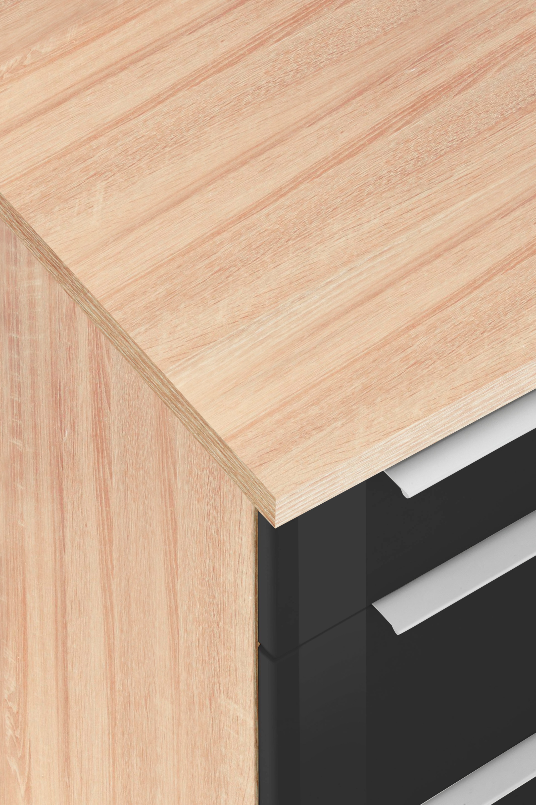 KOCHSTATION Winkelküche »KS-Brindisi Stellbreite 230/170 cm«, wahlweise mit E-Geräten und Induktion, mit MDF-Fronten