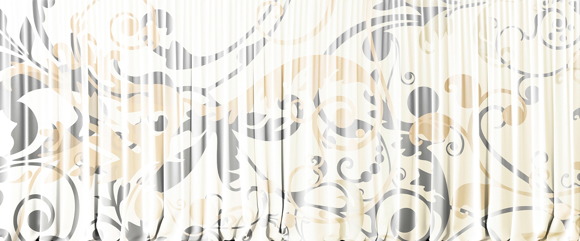 Architects Paper Fototapete »Atelier 47 Curtain White 1« 3D-Optik   floral günstig online kaufen