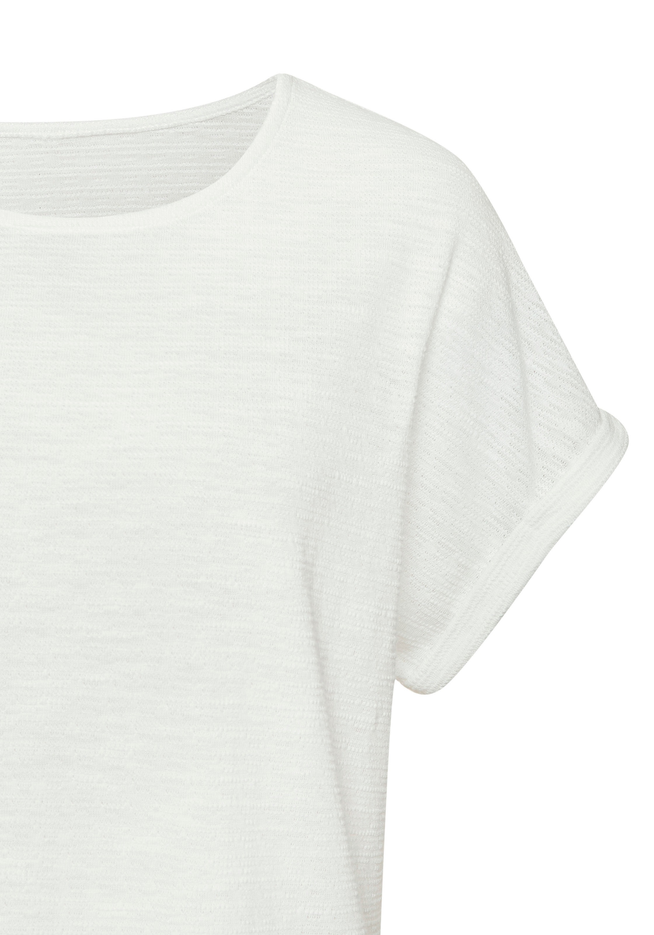 Vivance T-Shirt »mit modischer Struktur«, aus bügelfreier Qualität mit Baumwolle