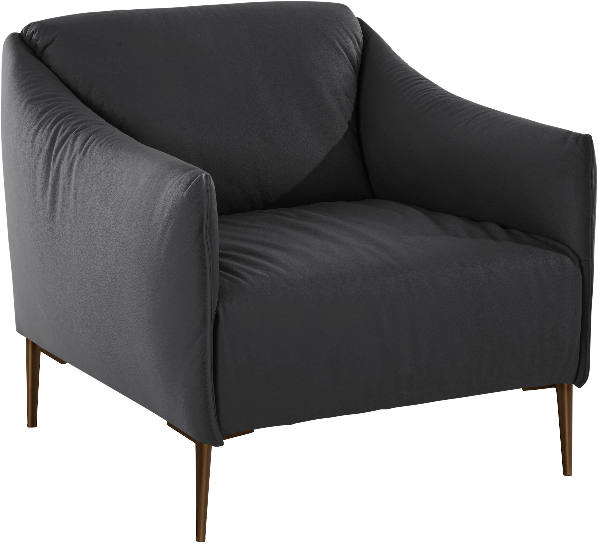W.SCHILLIG Cocktailsessel »sally«, mit Metallfüßen in Bronze pulverbeschichtet
